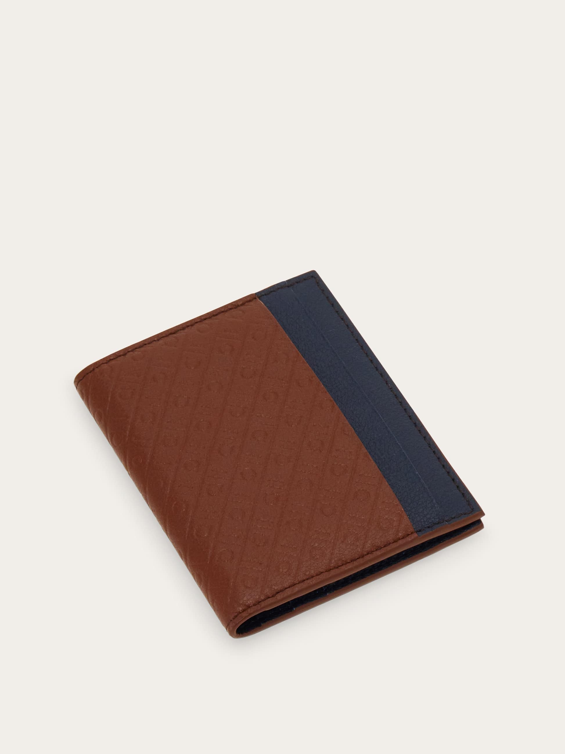  Ferragamo Herren Ferragamo Monogram Kreditkartenetui Braun 