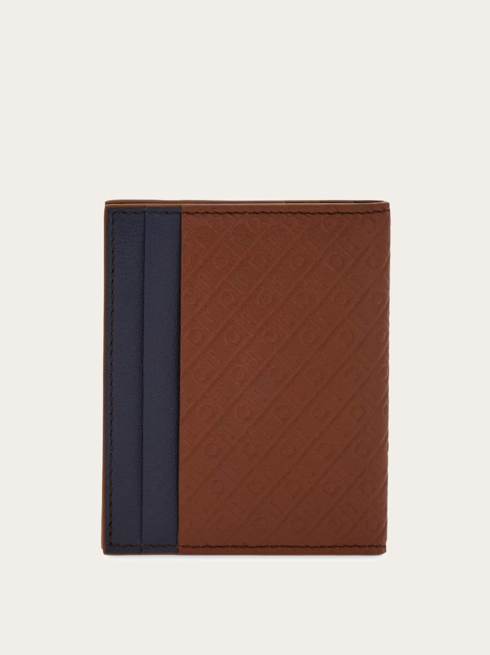  Ferragamo Herren Ferragamo Monogram Kreditkartenetui Braun 