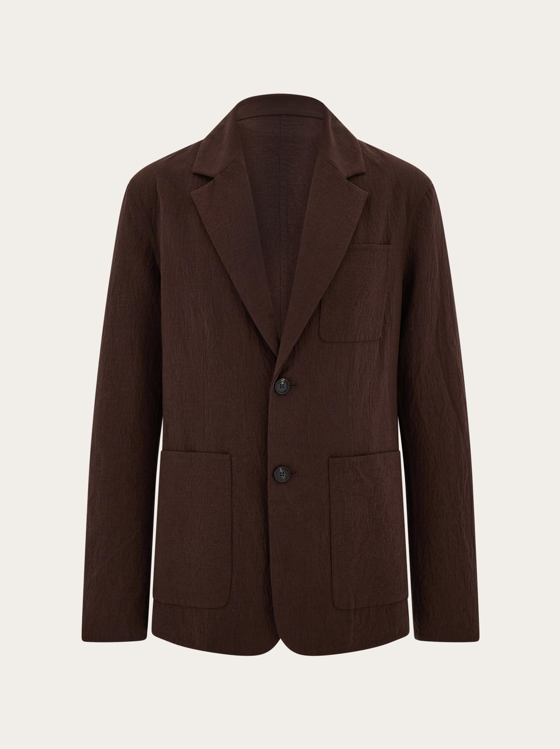 Ferragamo Uomo Blazer monopetto Marrone