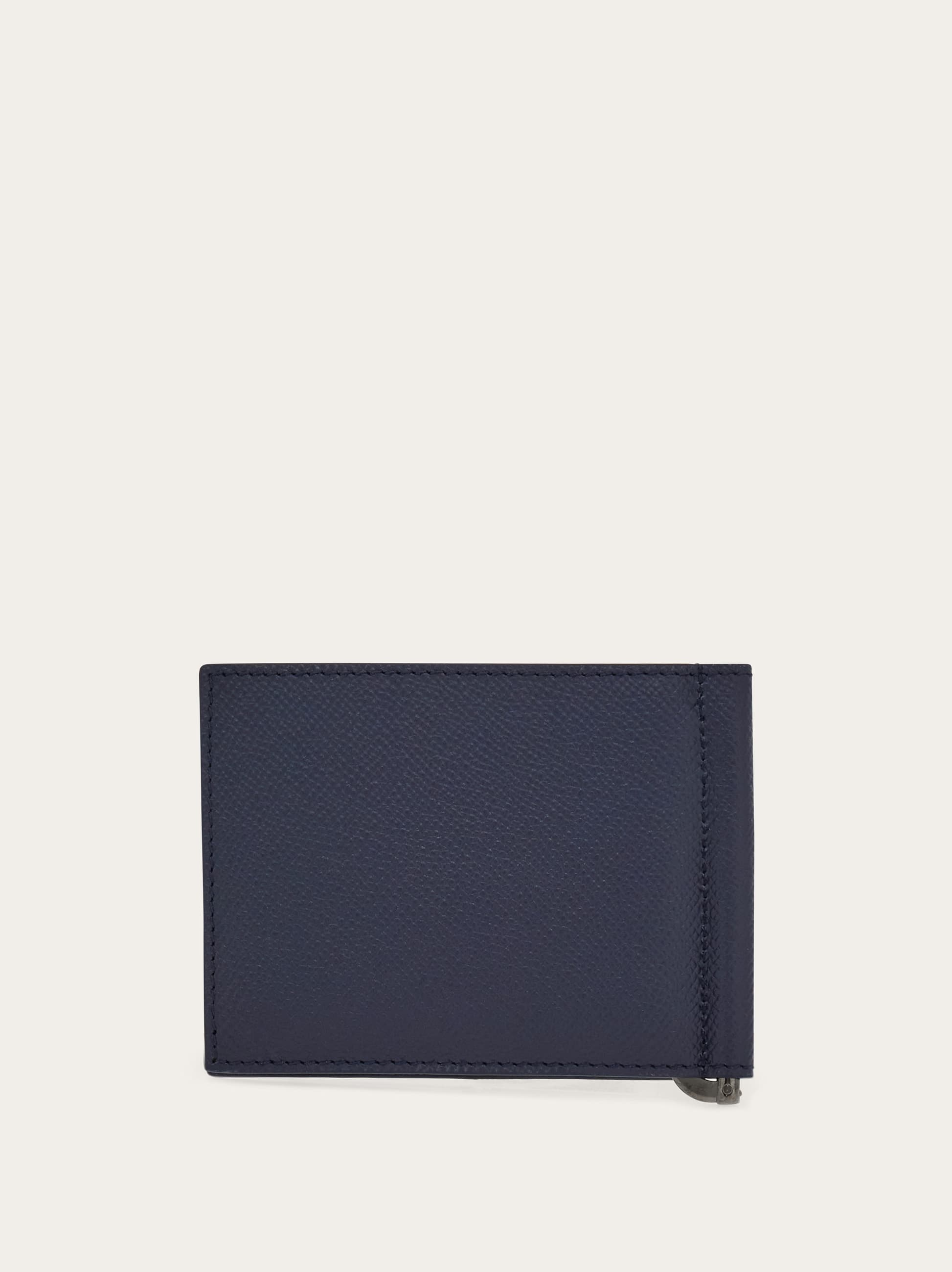  Ferragamo Herren Gancini Brieftasche Mit Clip Blau 