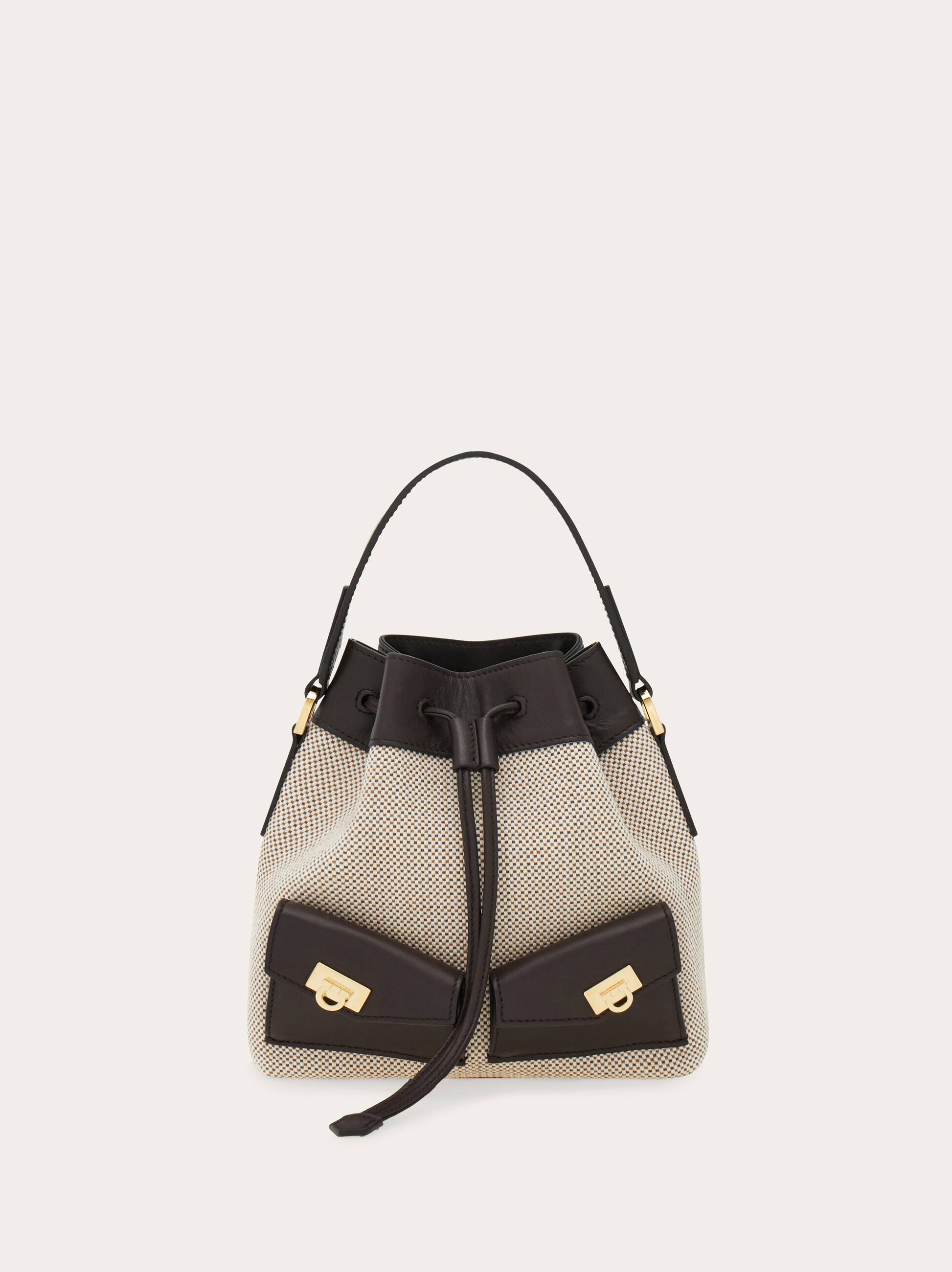 Ferragamo Women Multipocket bucket bag Beige