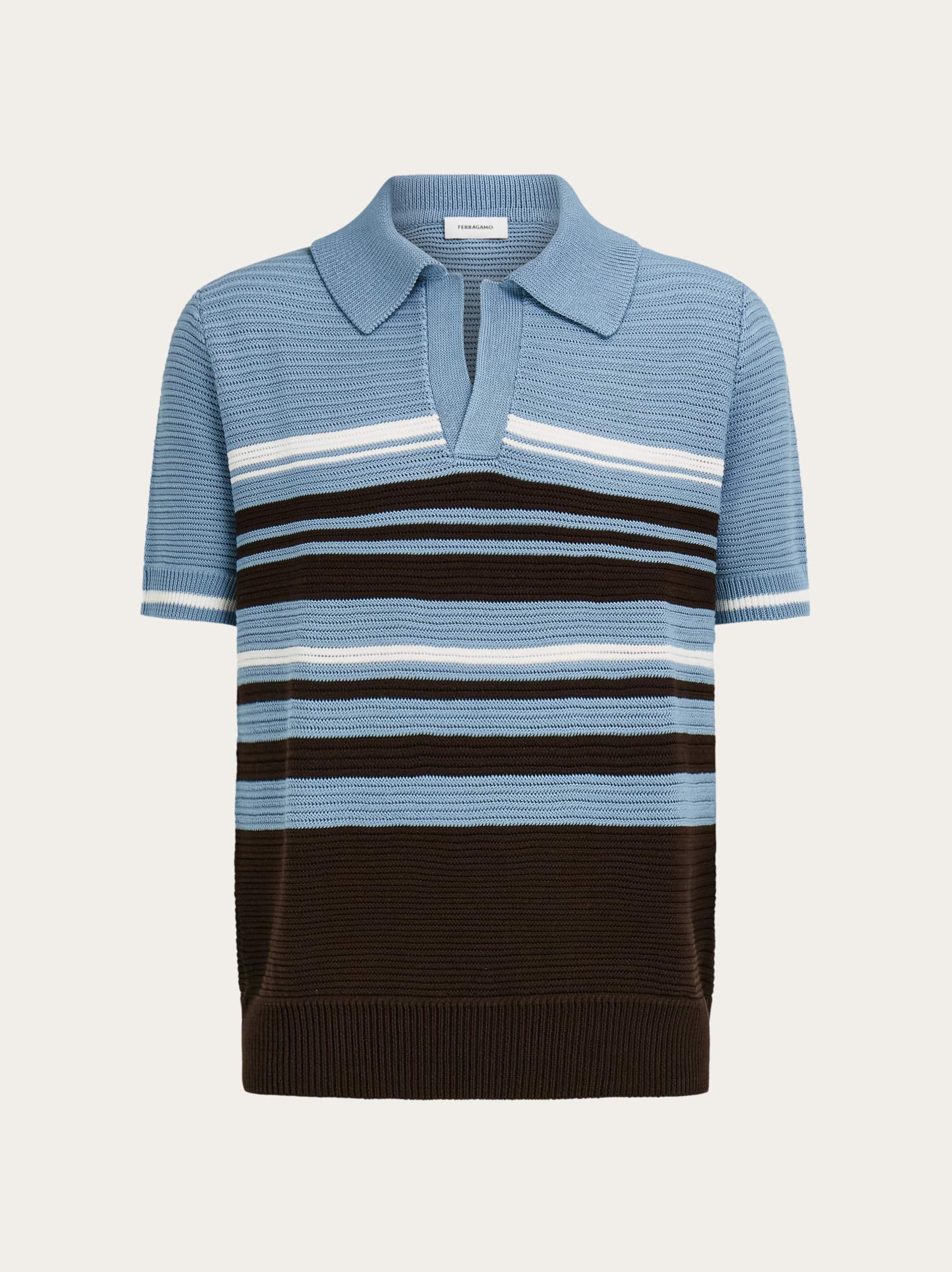 Ferragamo Uomo Polo in maglia Blu