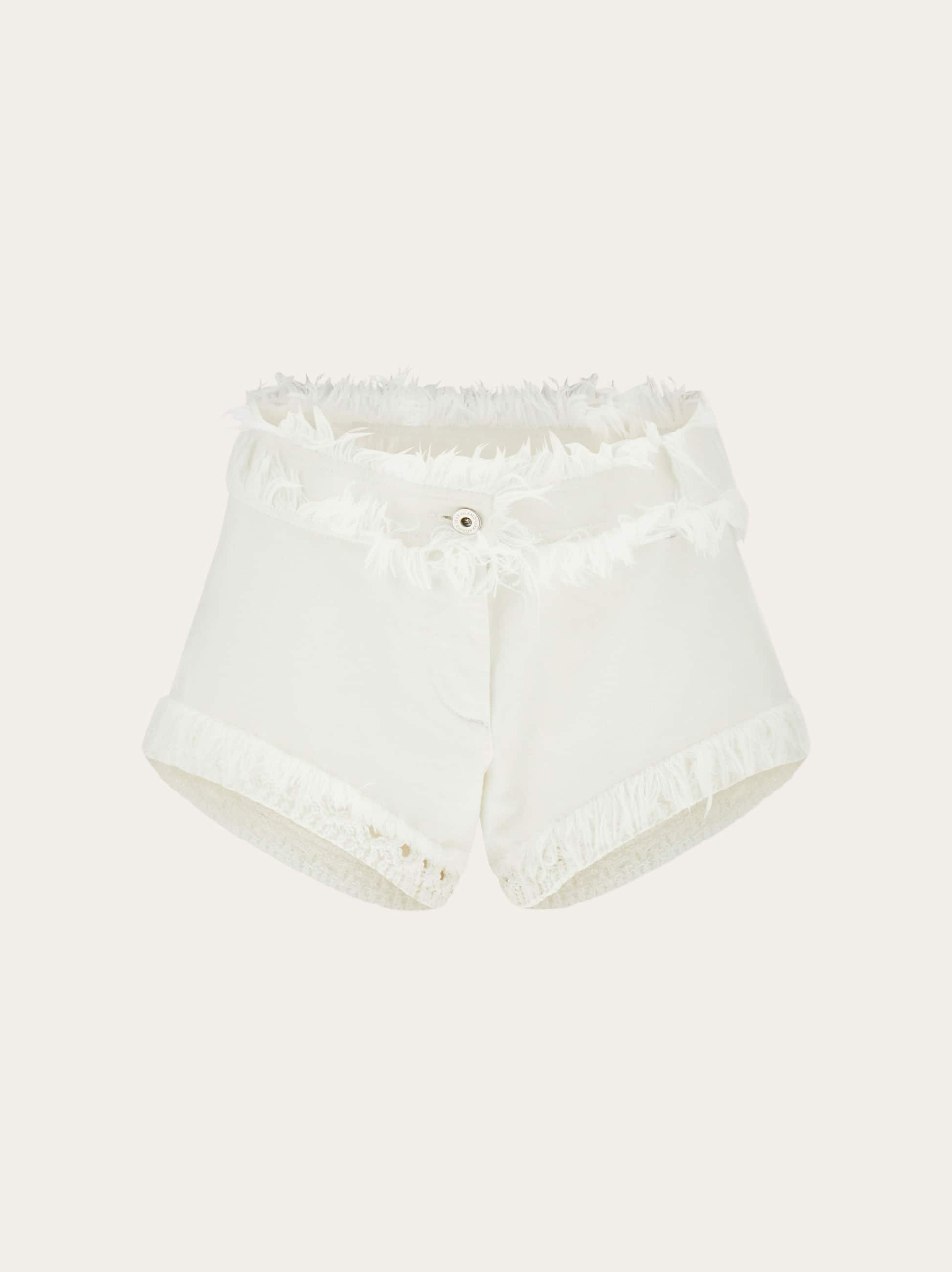 Ferragamo Donna Shorts 5 tasche Bianco
