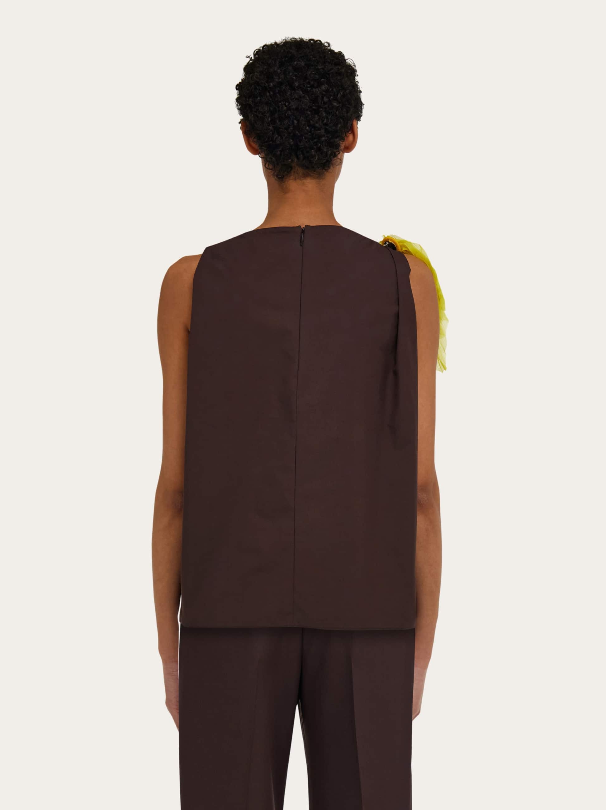  Ferragamo Damen ärmelloses Top Braun 
