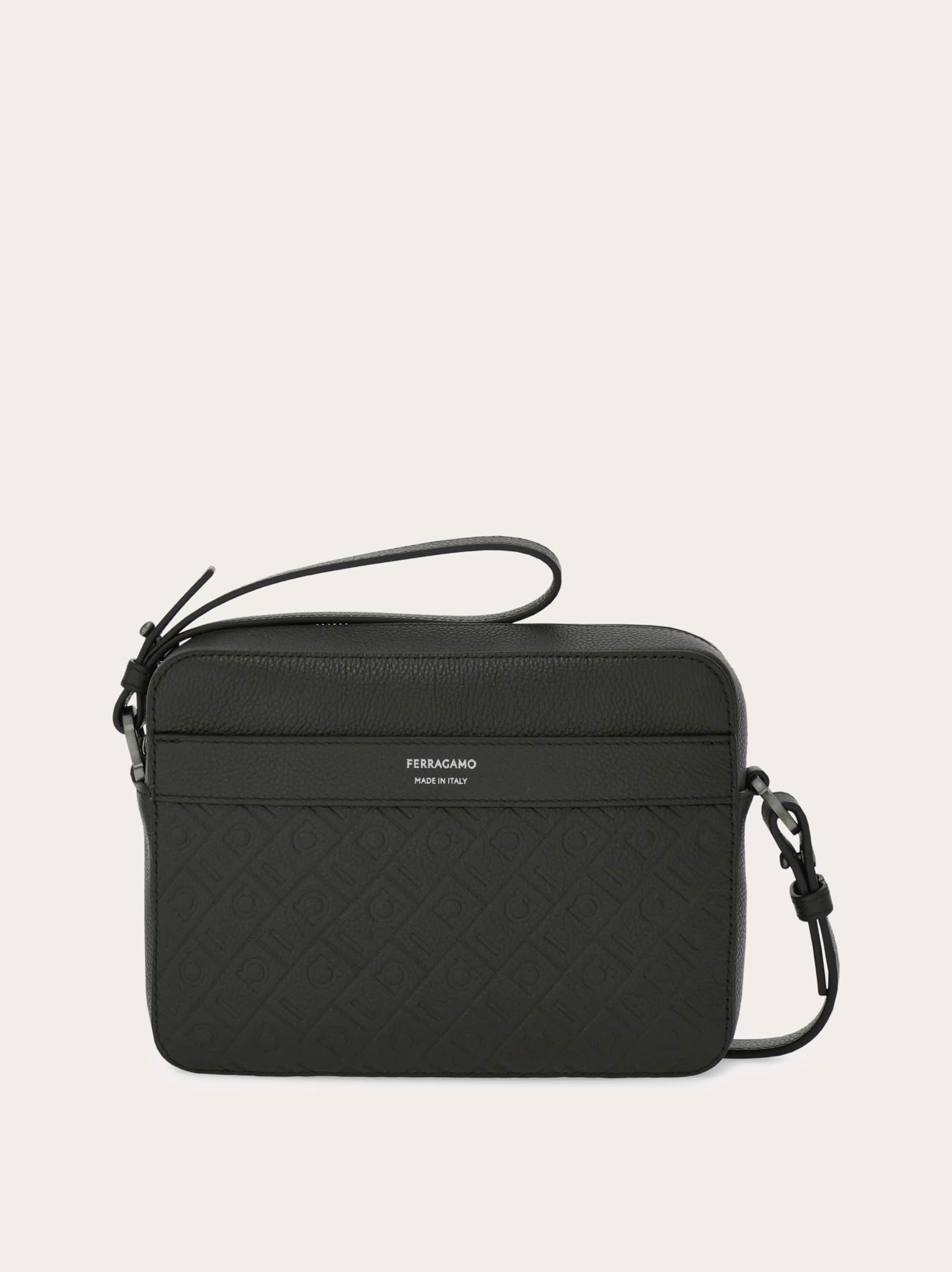 Ferragamo Men Ferragamo Monogram shoulder bag Black