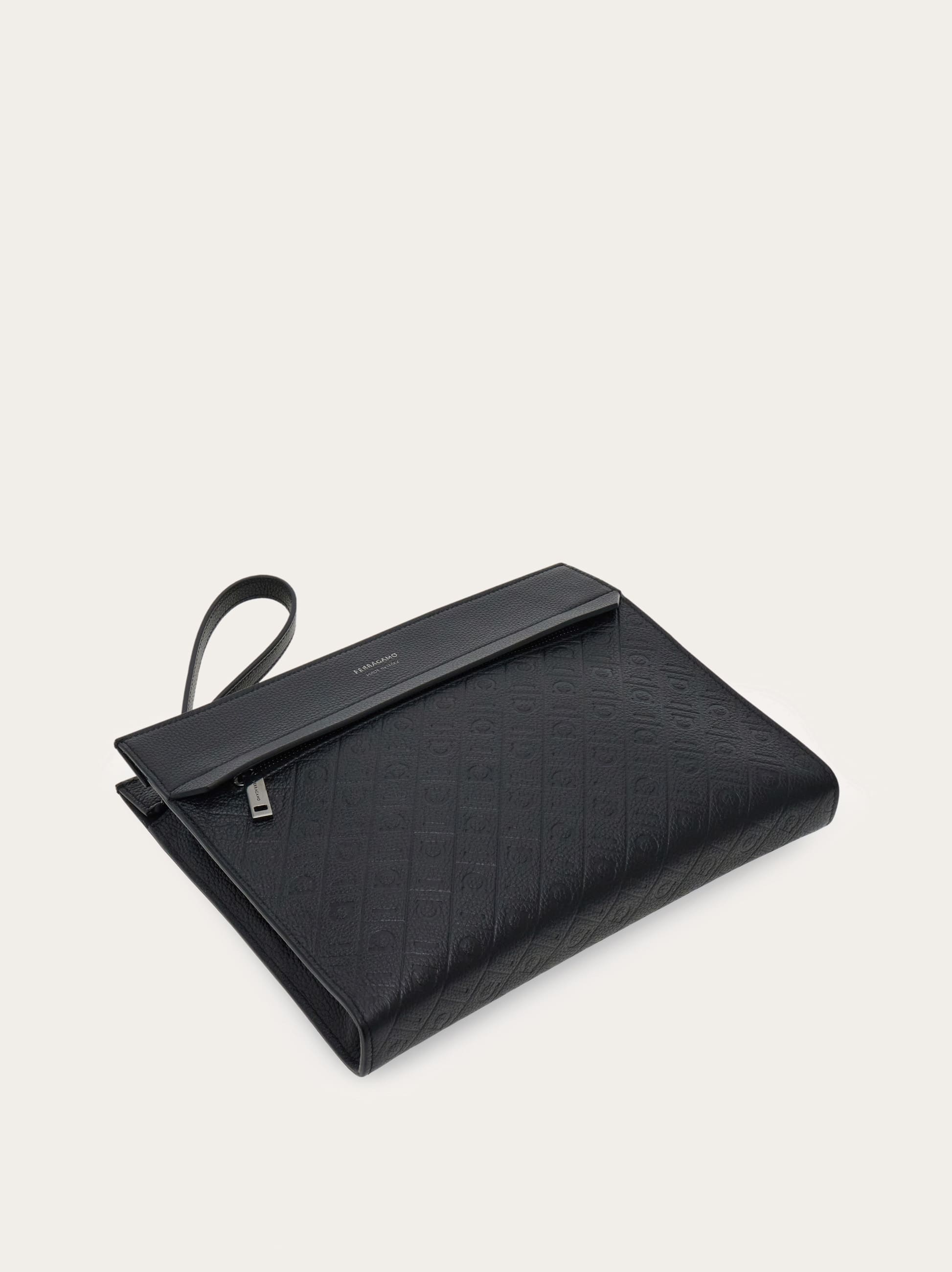  Ferragamo Herren Ferragamo Monogram Herrentasche Schwarz 
