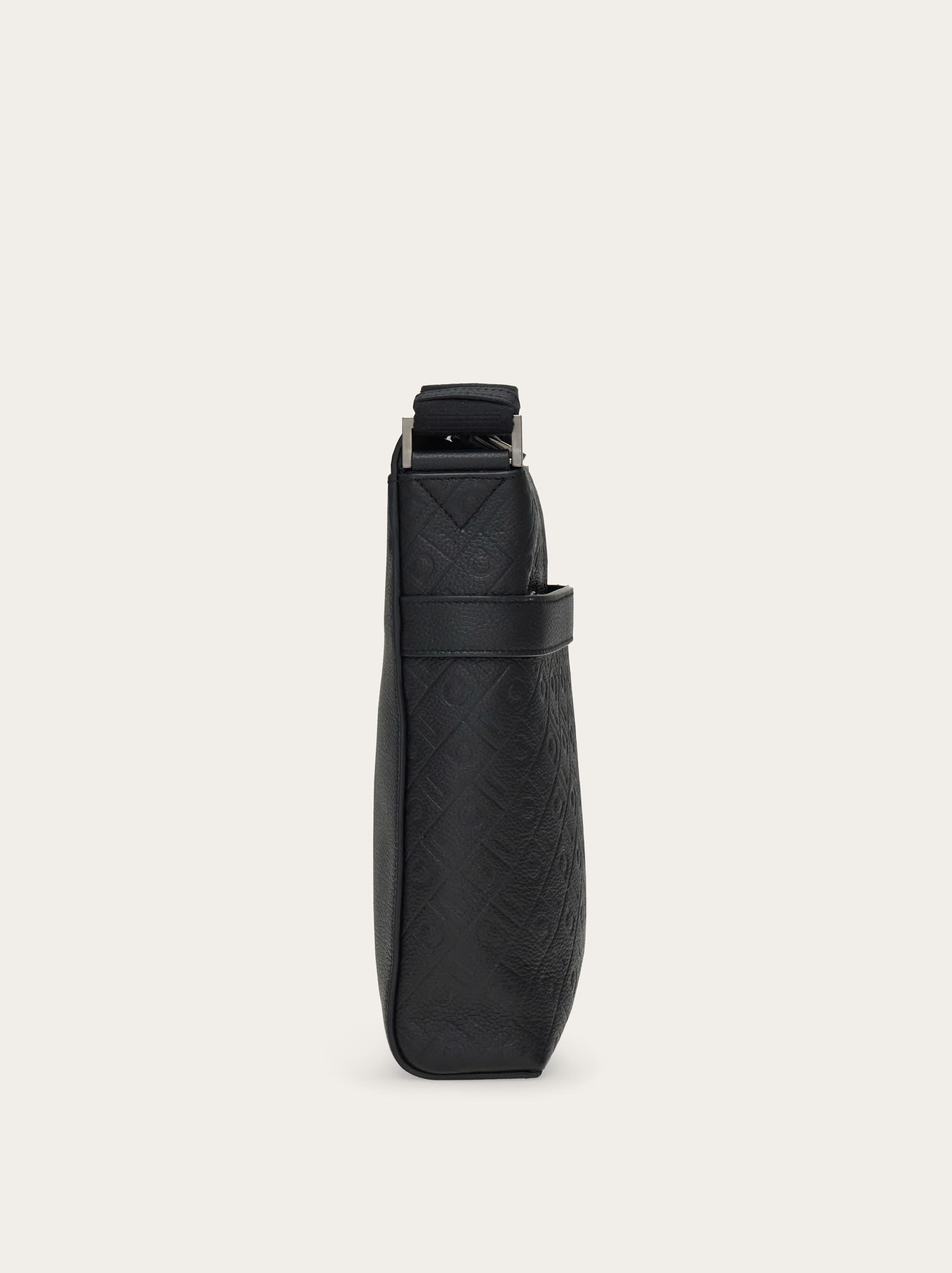  Ferragamo Herren Ferragamo Monogram Messenger-tasche Schwarz 