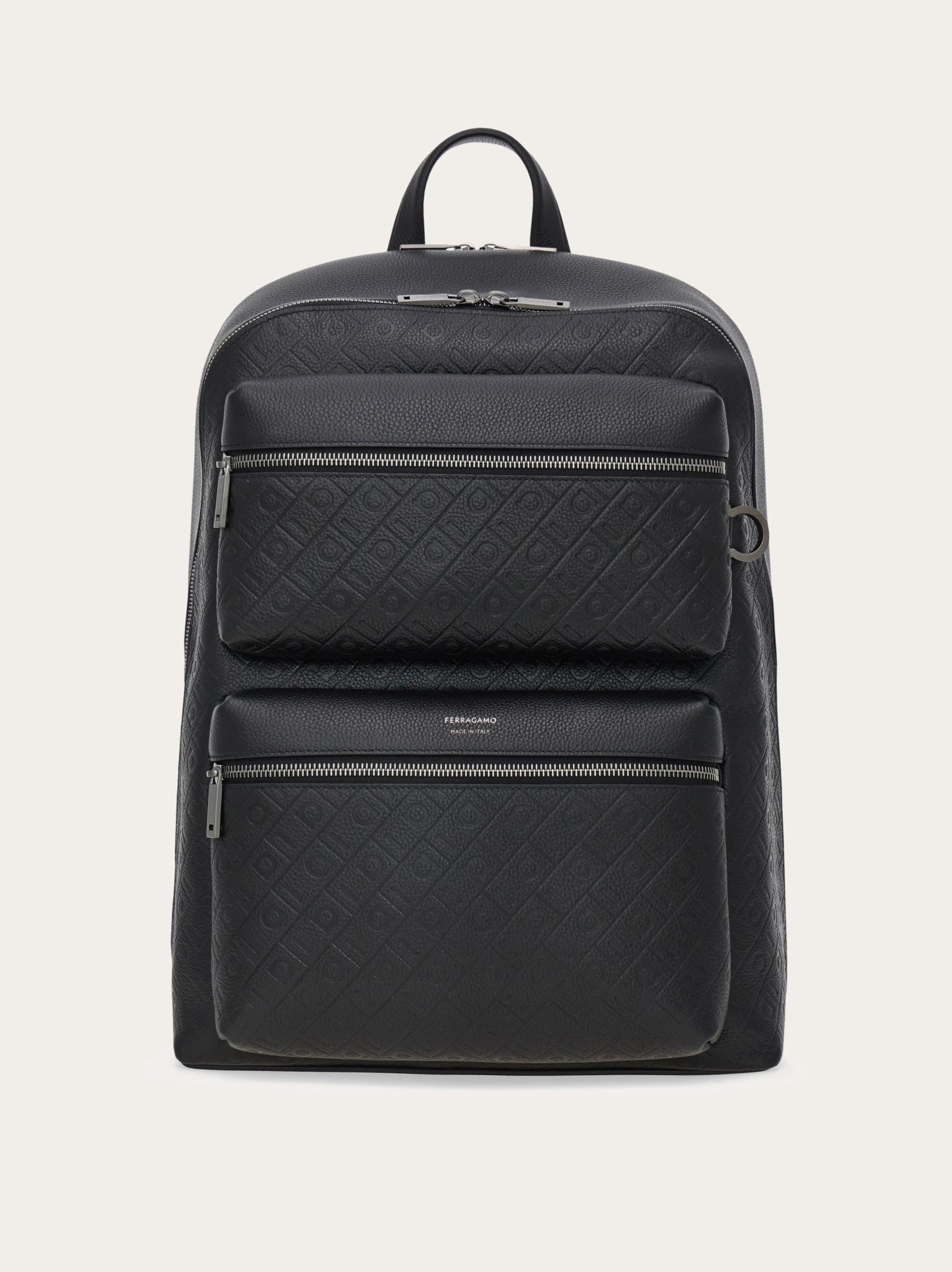 Ferragamo Uomo Zaino Ferragamo Monogram Nero
