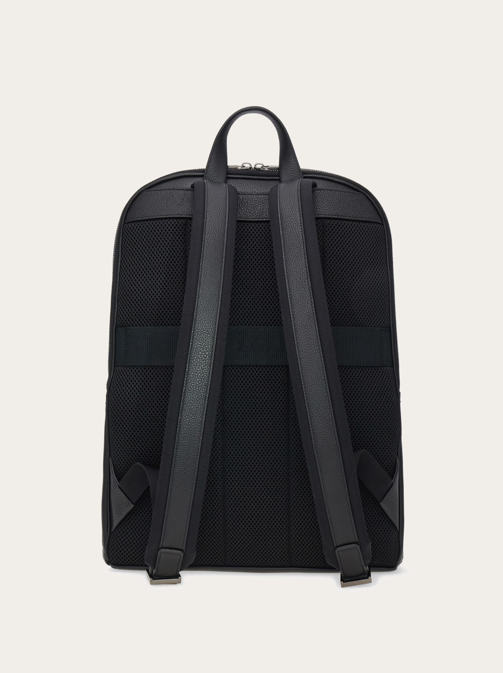 Ferragamo Monogram Backpack In Black