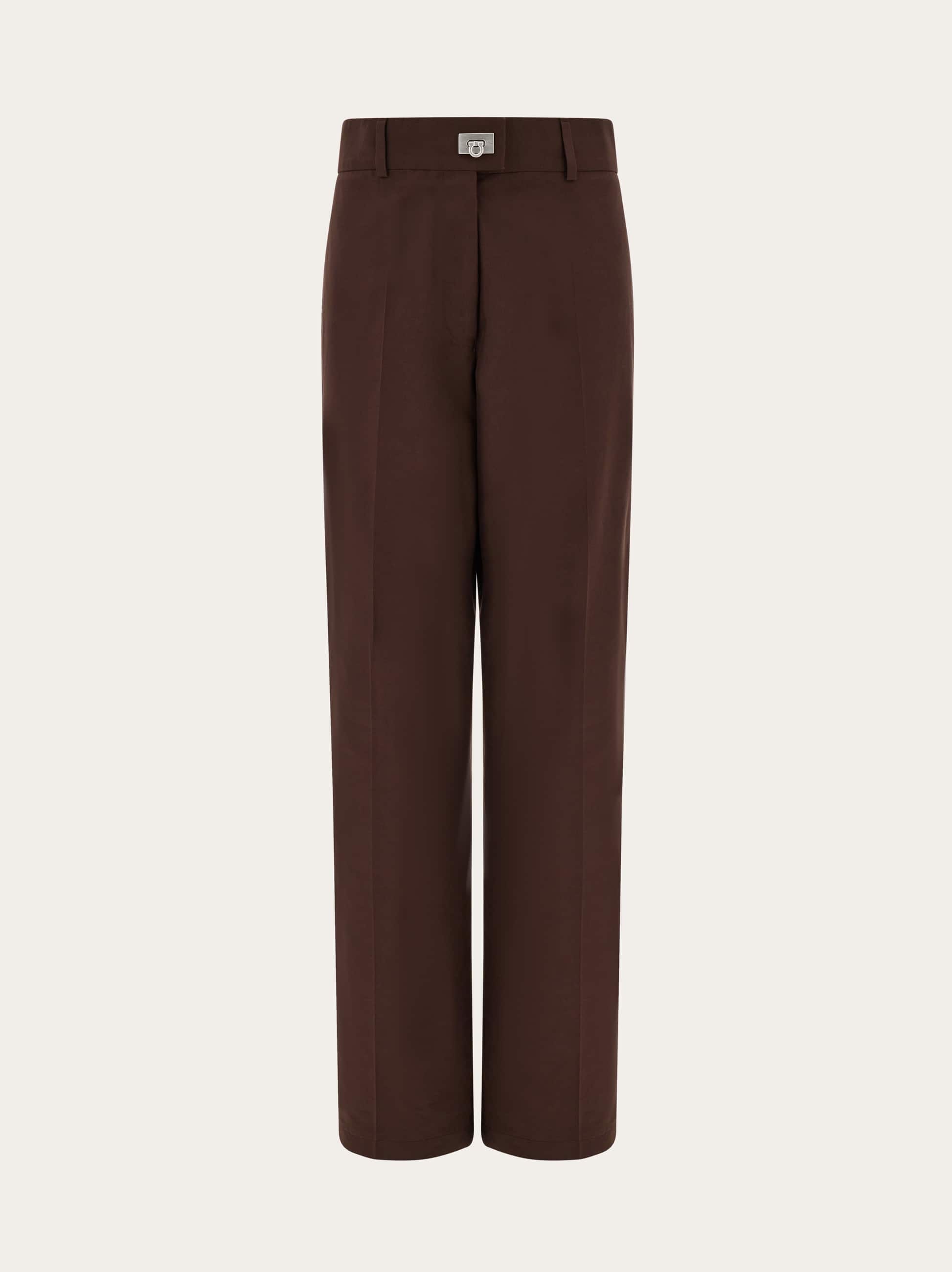 Ferragamo Donna Pantalone sartoriale Marrone