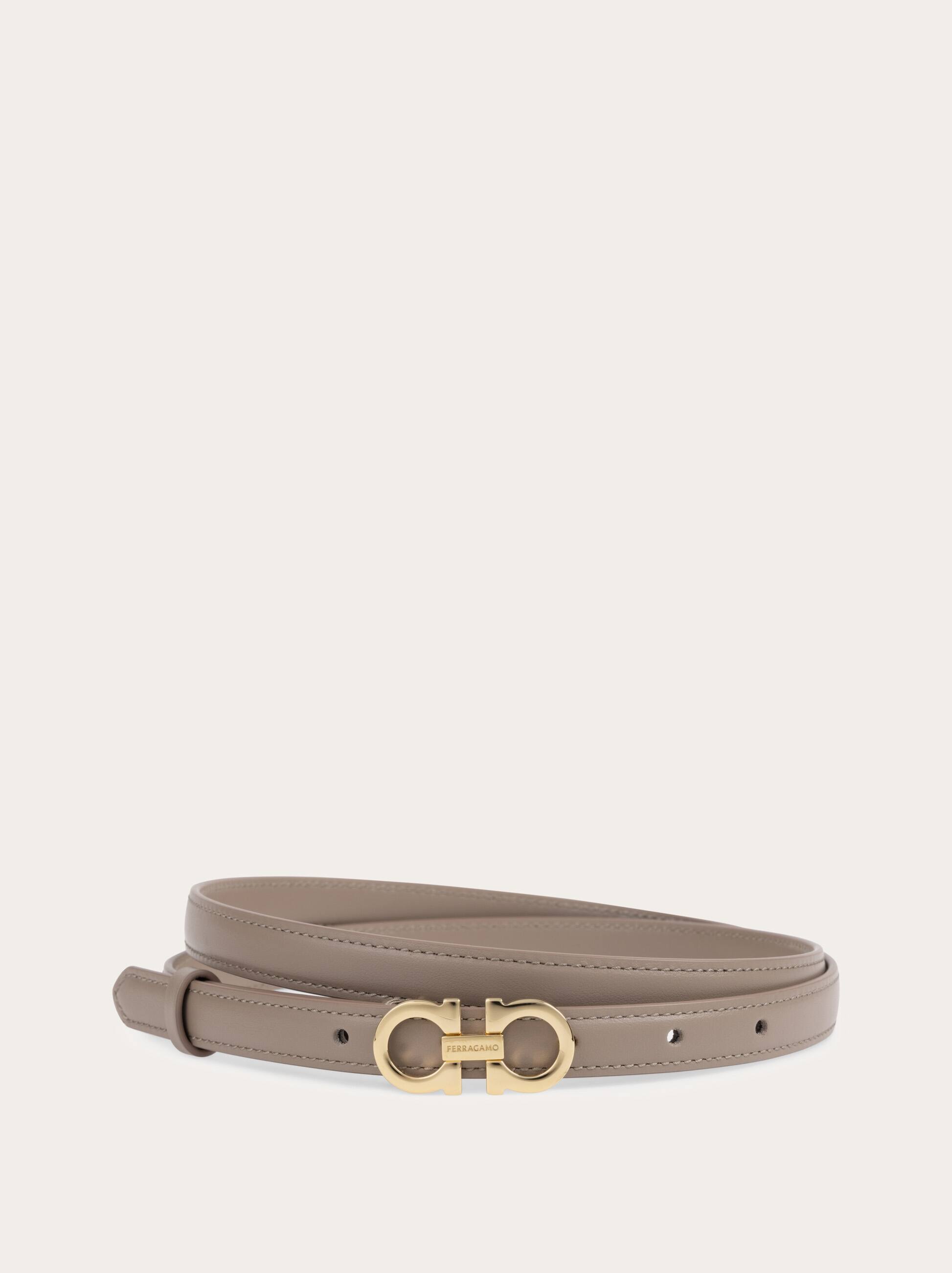 Ferragamo Sized Gancini Belt In Beige