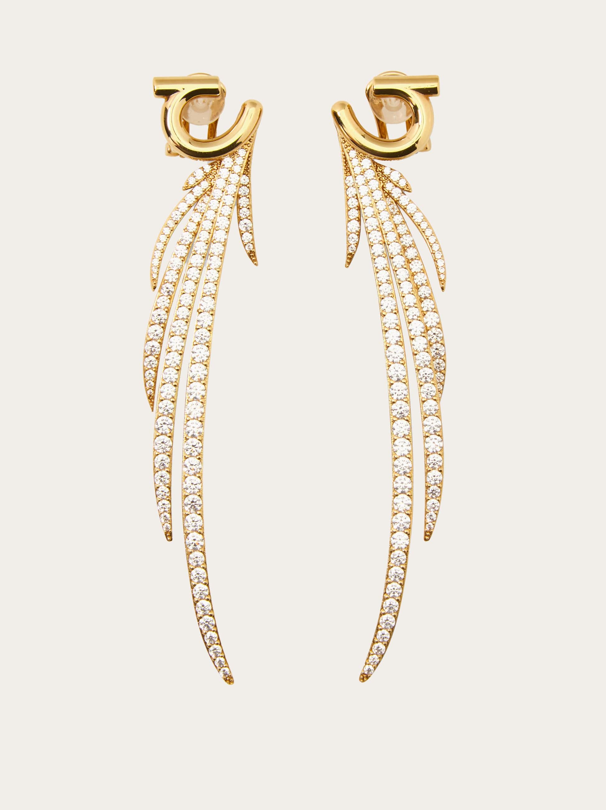 Ferragamo Women Earrings with crystals Gold