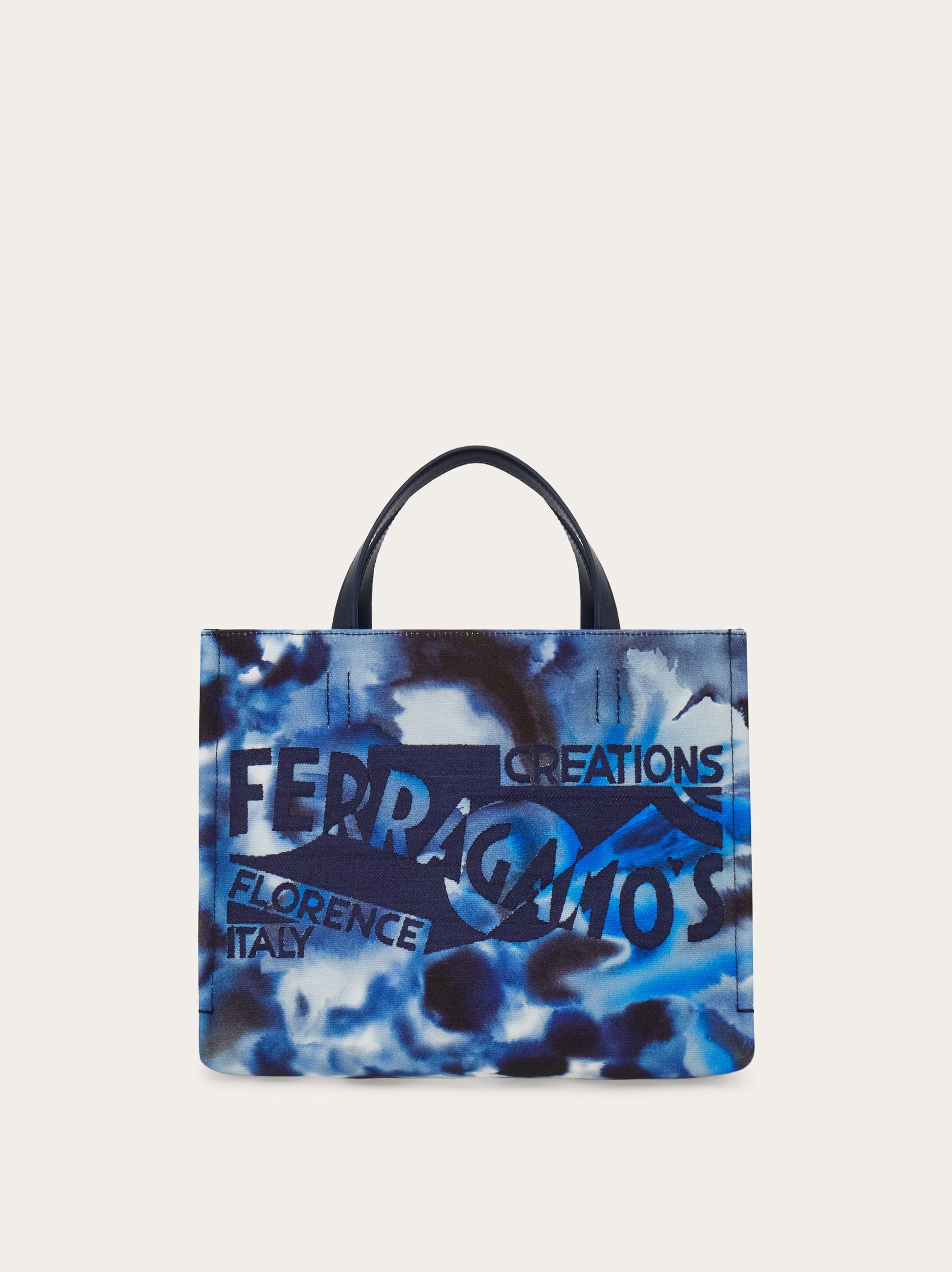 Ferragamo Donna Tote bag stampa Garofano (M) Marrone