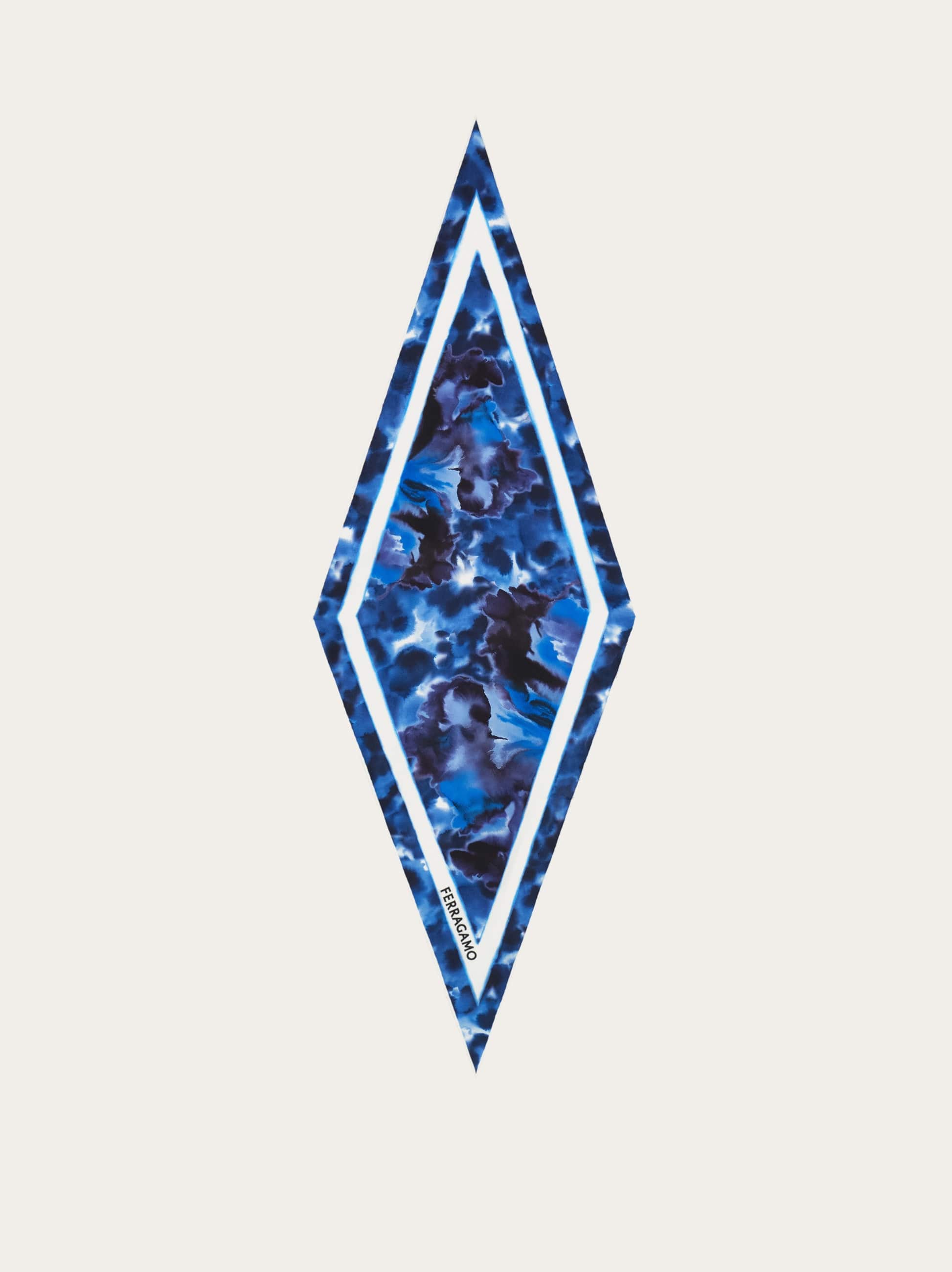 Ferragamo Donna Bandeau stampa Carnation Blu