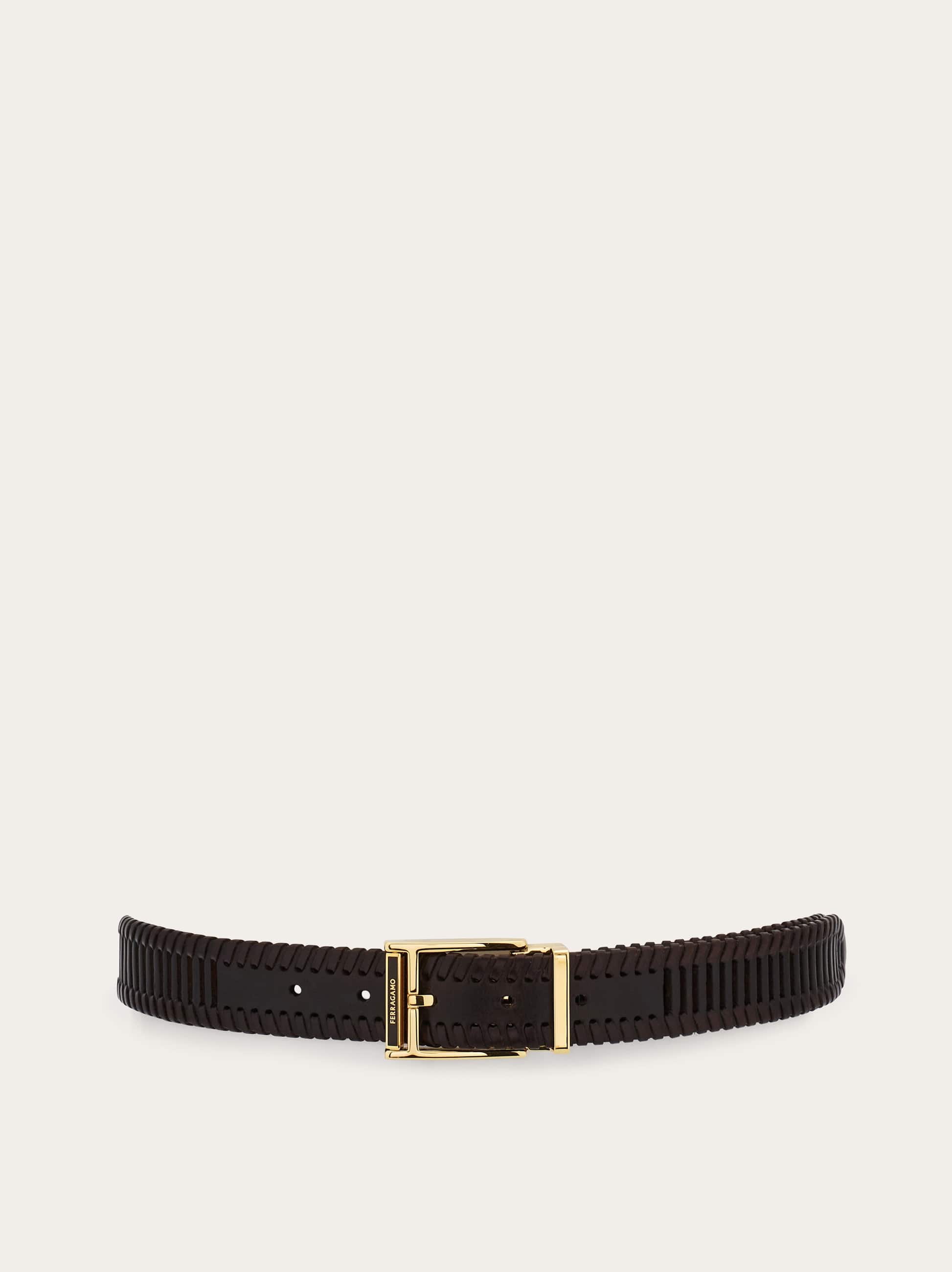 Ferragamo Adjustable Belt In Brown
