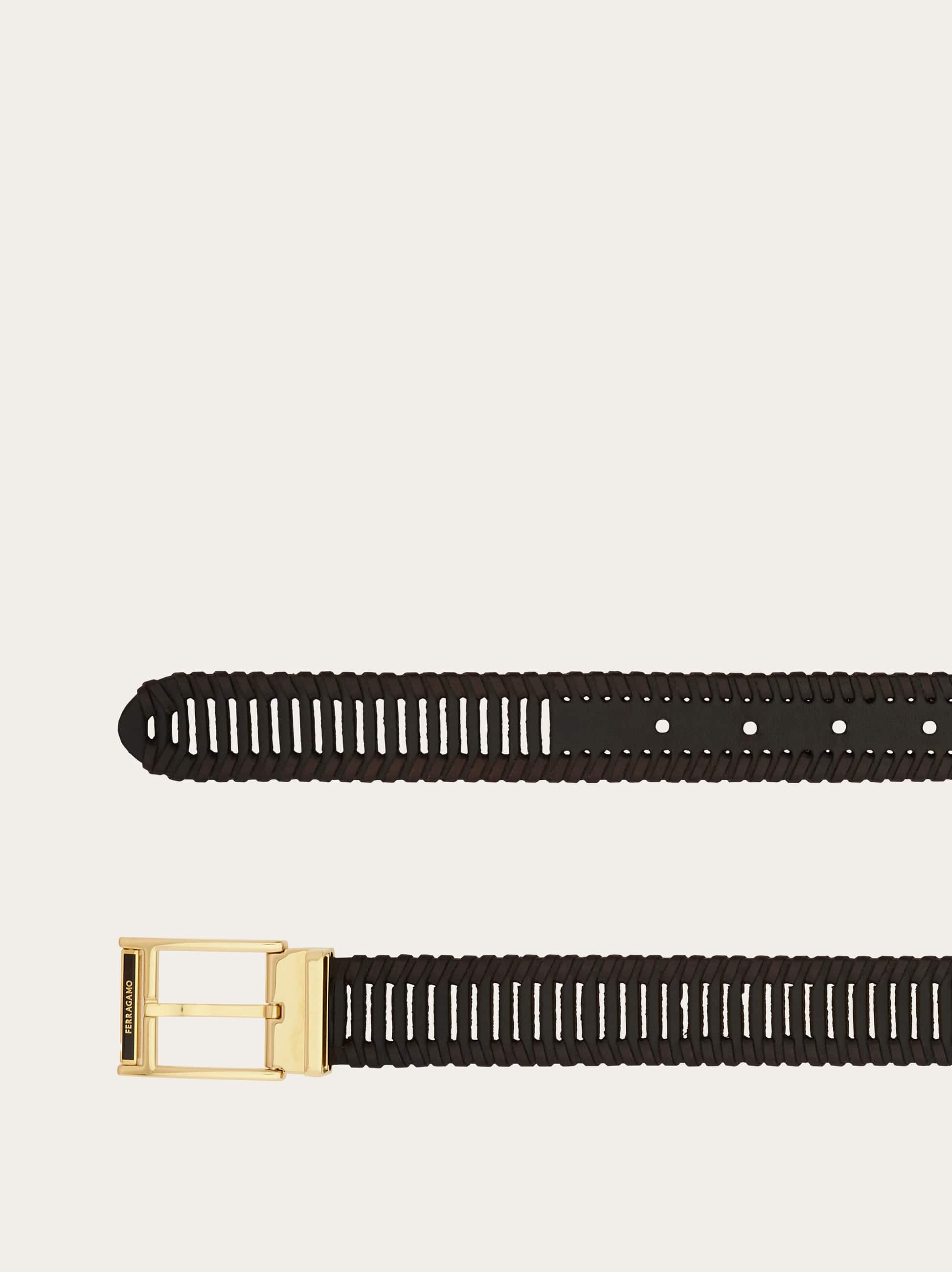 Ferragamo Adjustable Belt In Brown