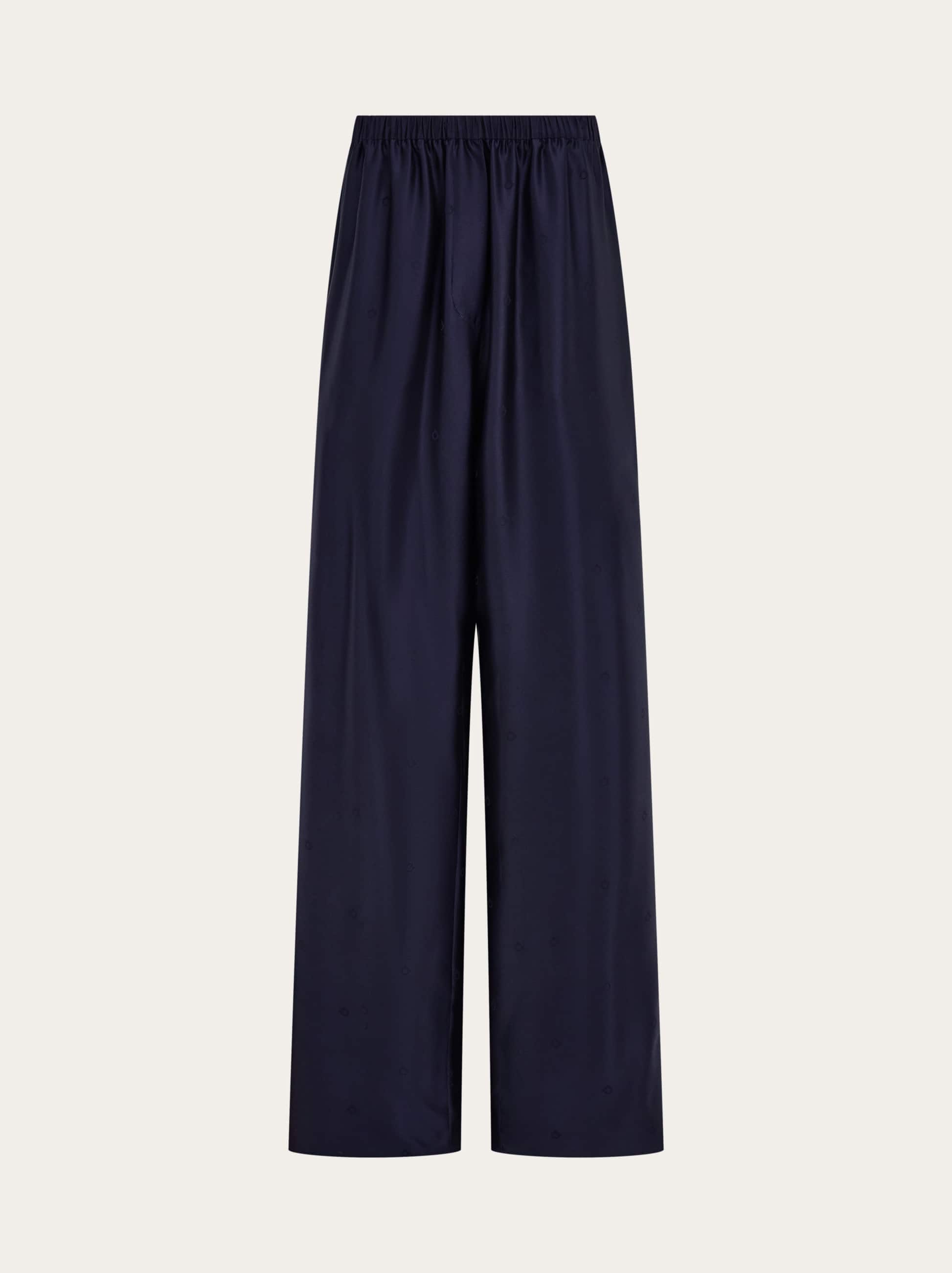 Ferragamo Women Silk trouser Blue