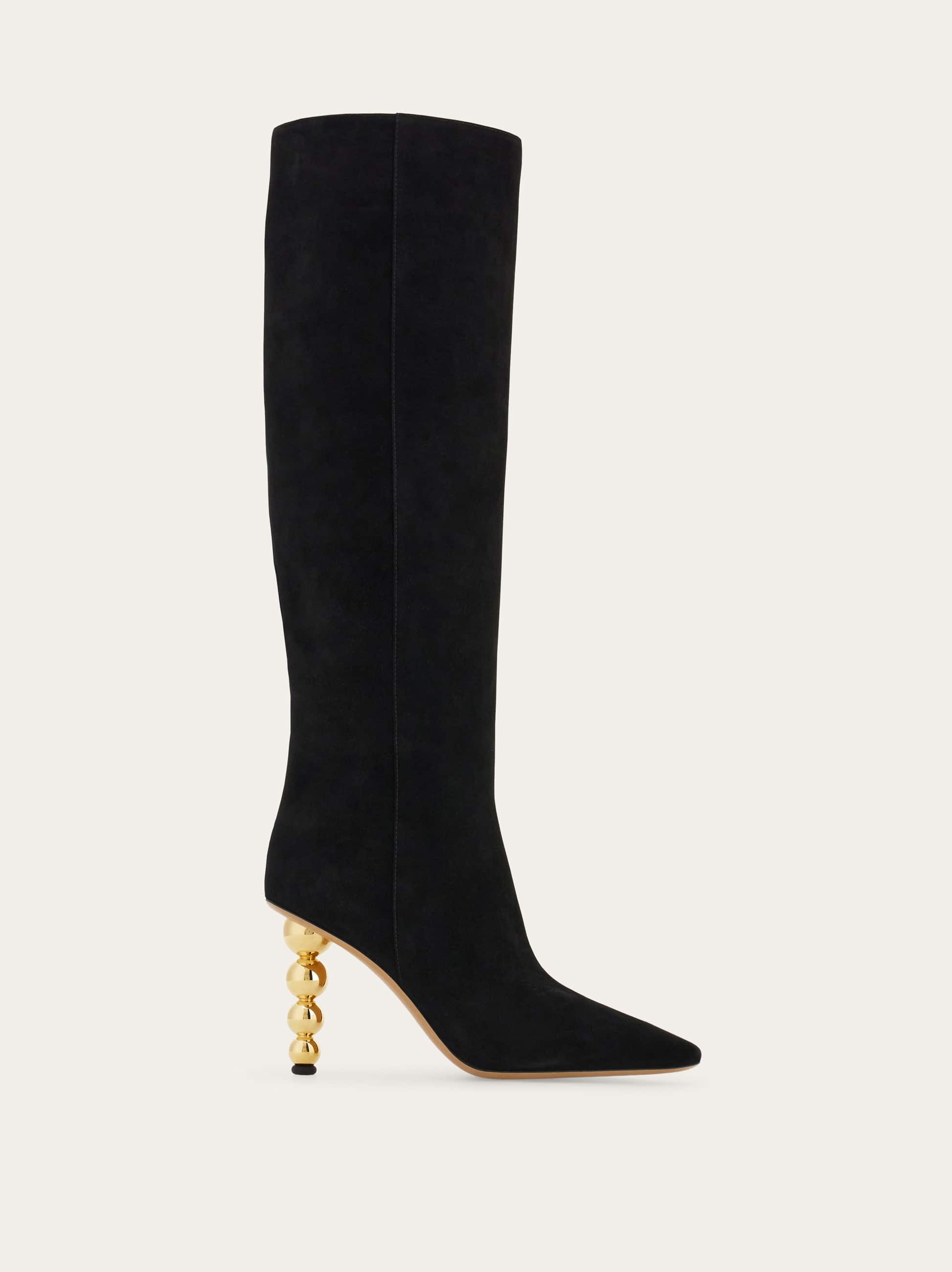 Ferragamo Women Spherical heel boot Black Size 5