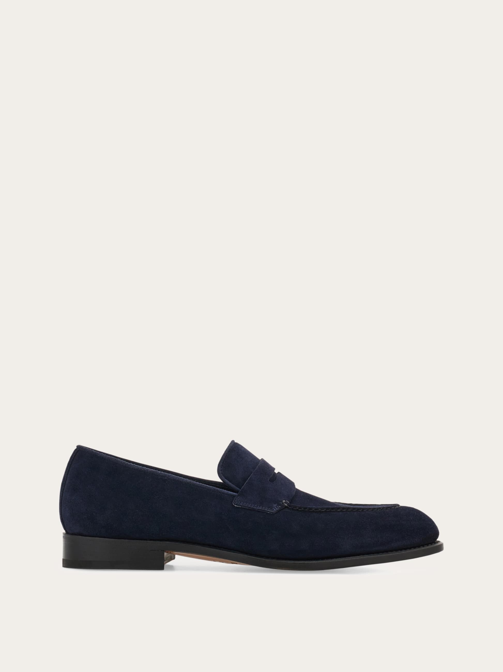 Ferragamo Uomo Mocassino Penny Tramezza Blu Taglia 42