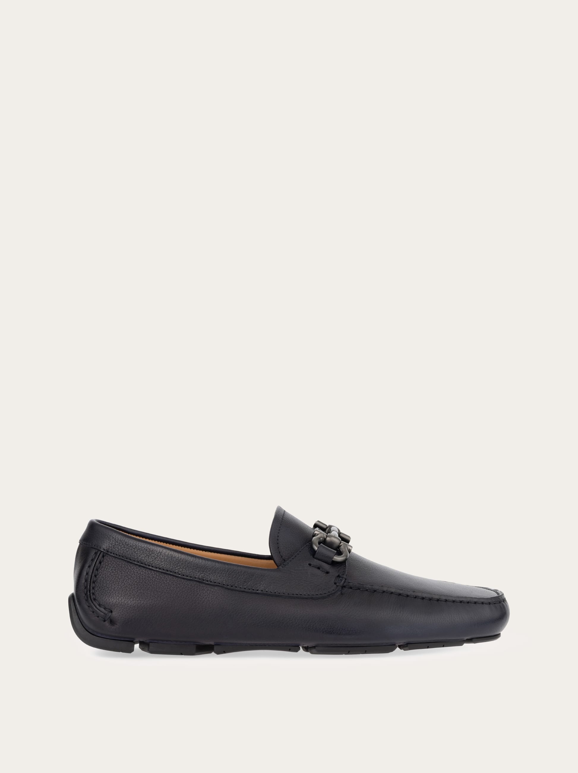 Ferragamo Men Gancini ornament driver Blue Size 7.5