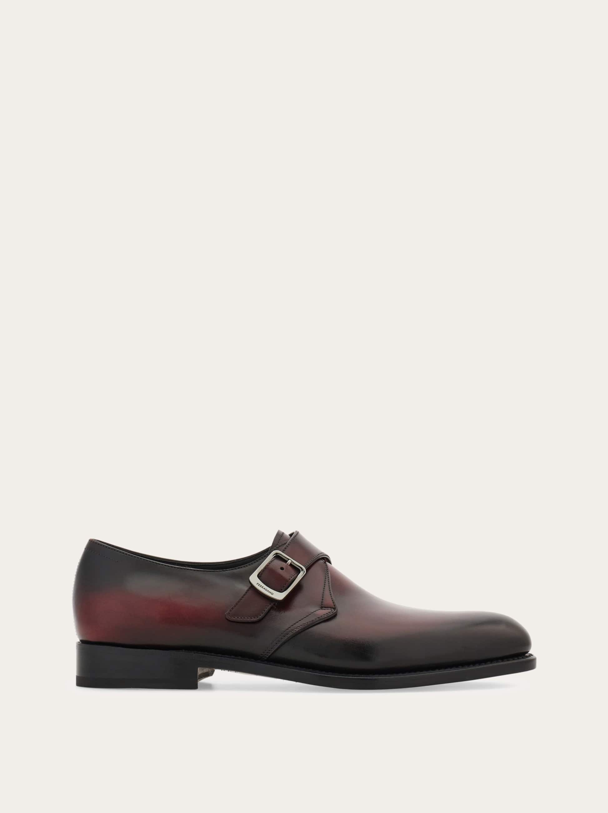 Ferragamo Uomo Single monkstrap Tramezza Rosso Taglia 42