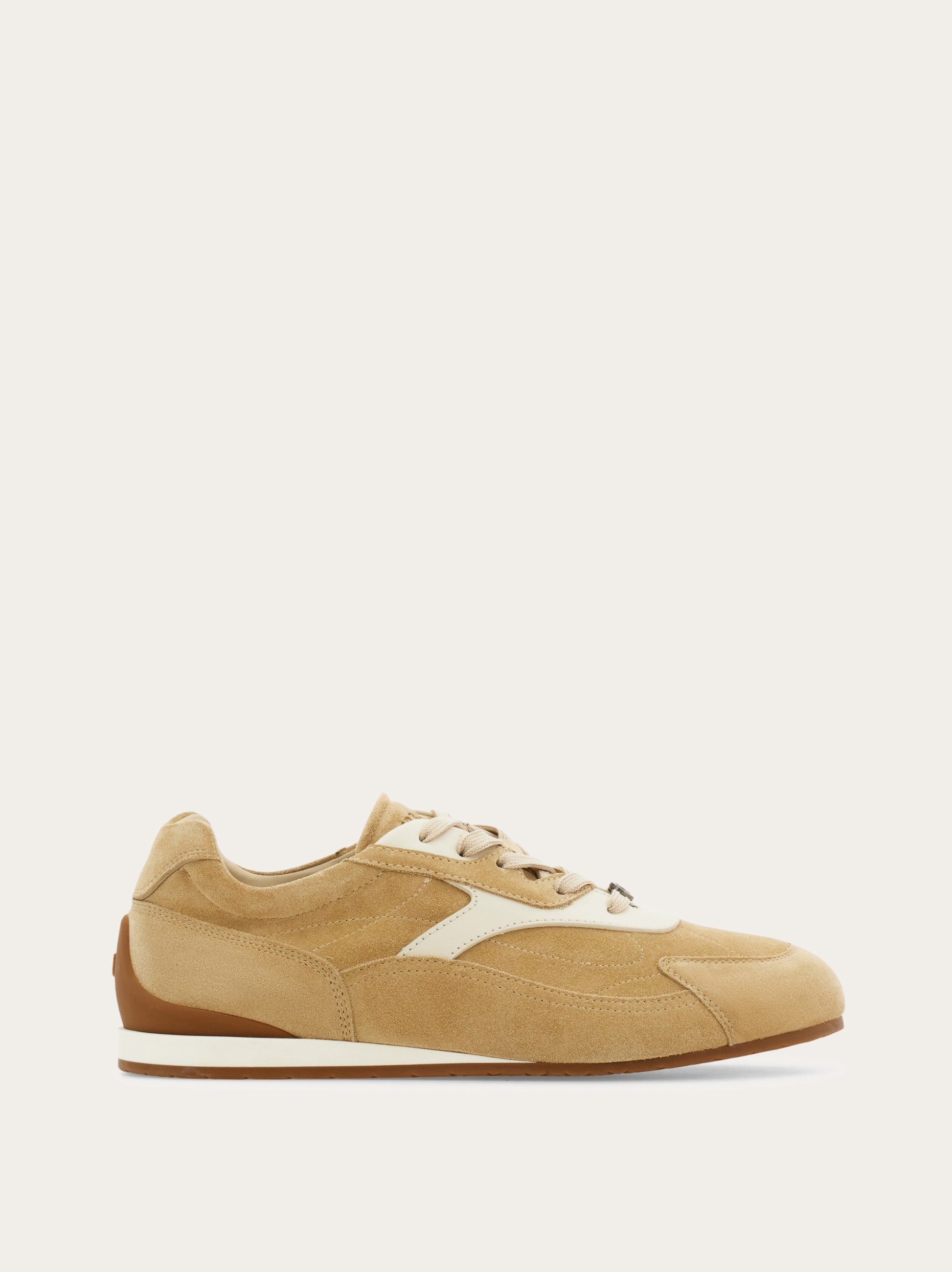 Ferragamo Uomo Sneaker in suede Beige Taglia 40