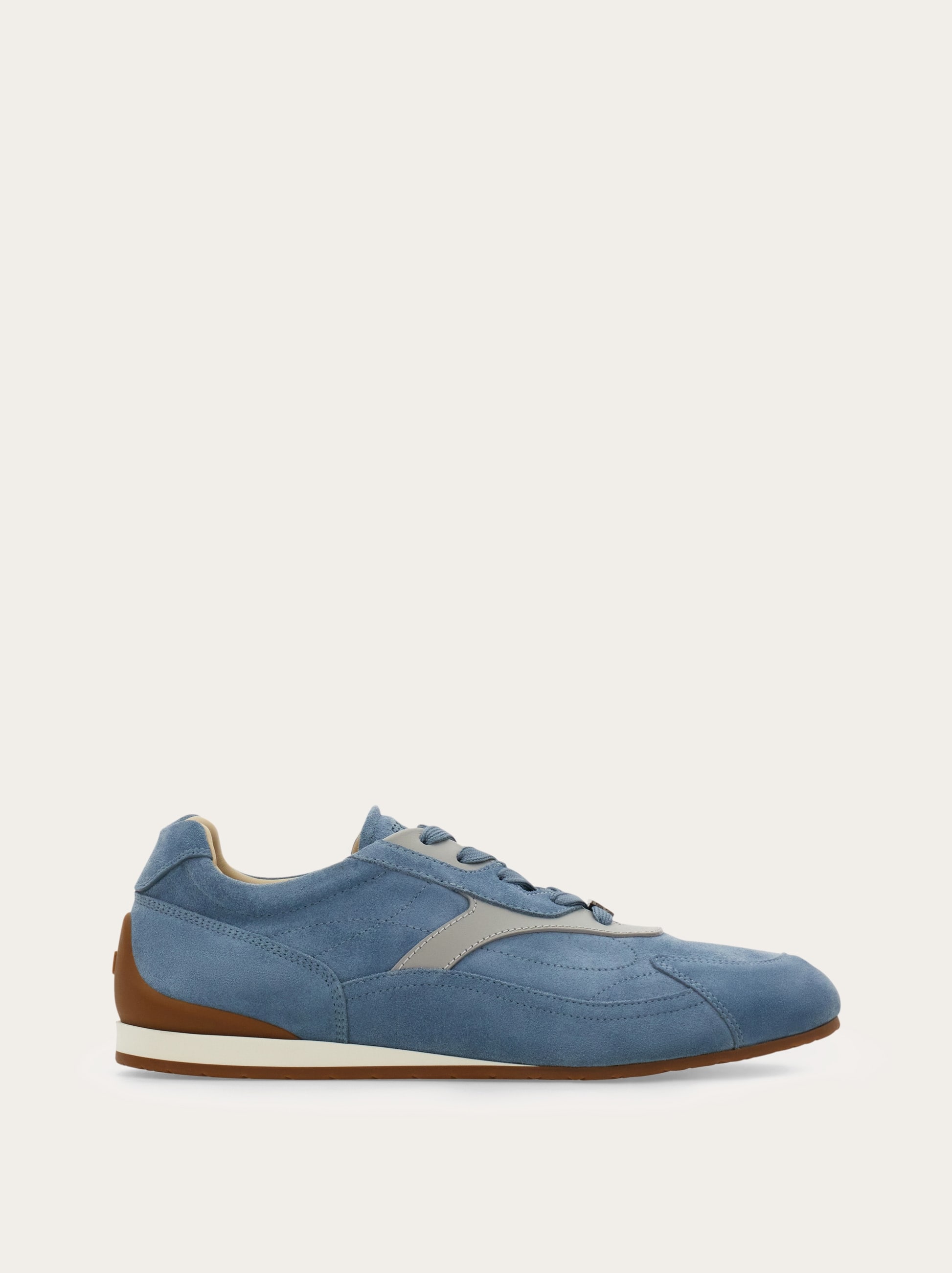 Ferragamo Uomo Sneaker in suede Grigio Taglia 40.5