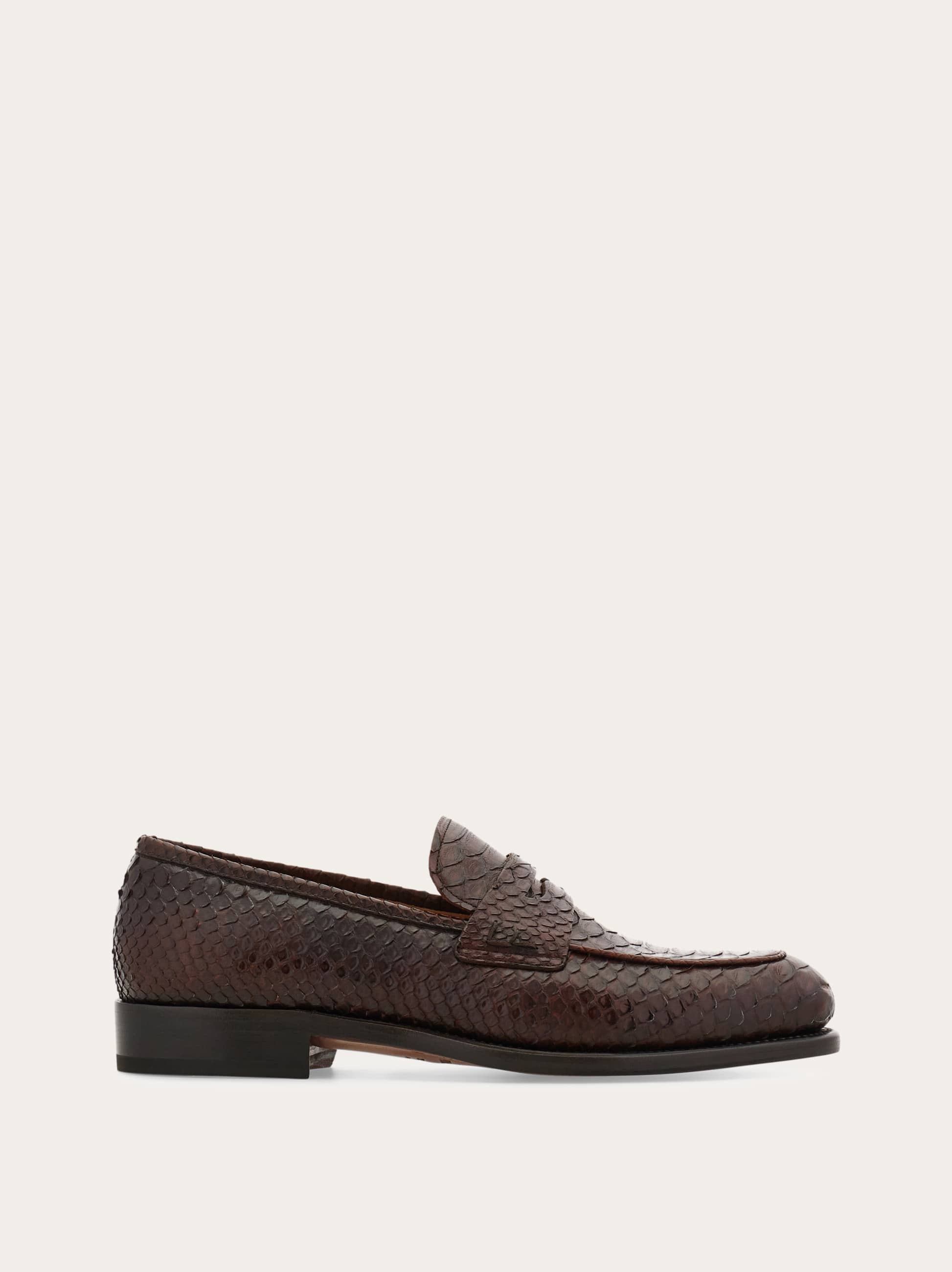 Ferragamo Men Tramezza Penny loafer Beige Size 7.5