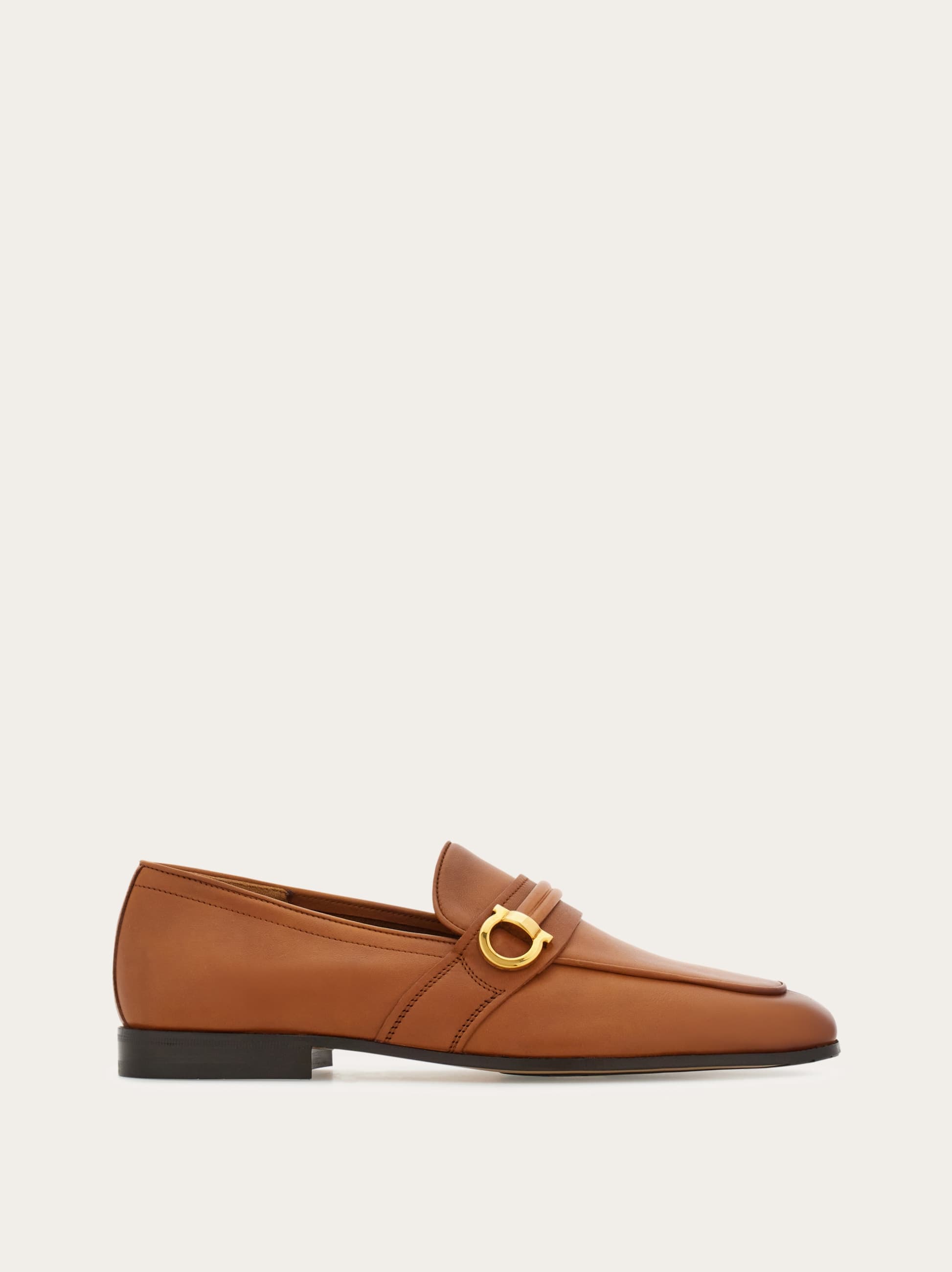 Ferragamo Uomo Mocassino ornamento Gancini Marrone Taglia 42