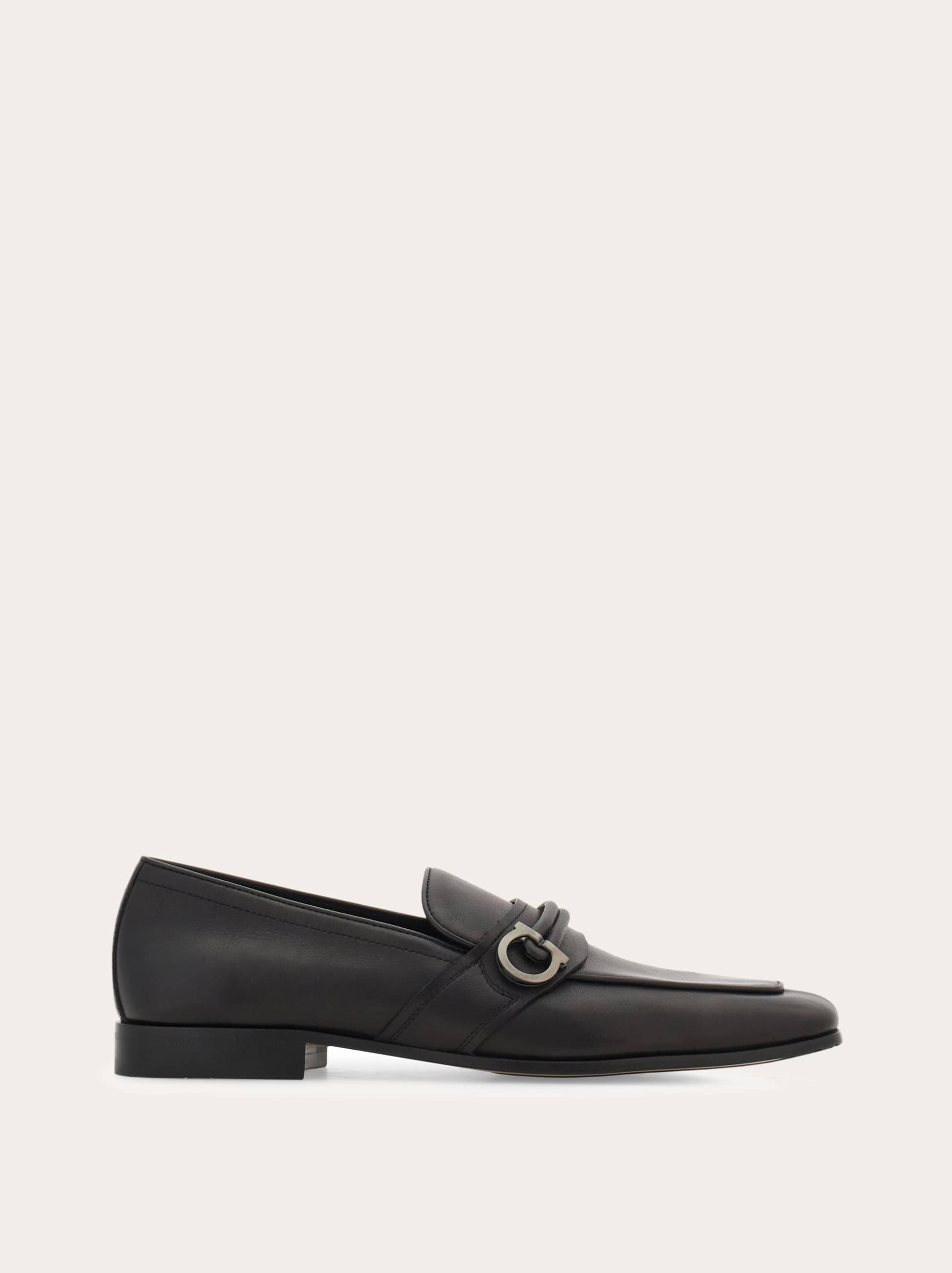 Ferragamo Uomo Mocassino ornamento Gancini Nero Taglia 42