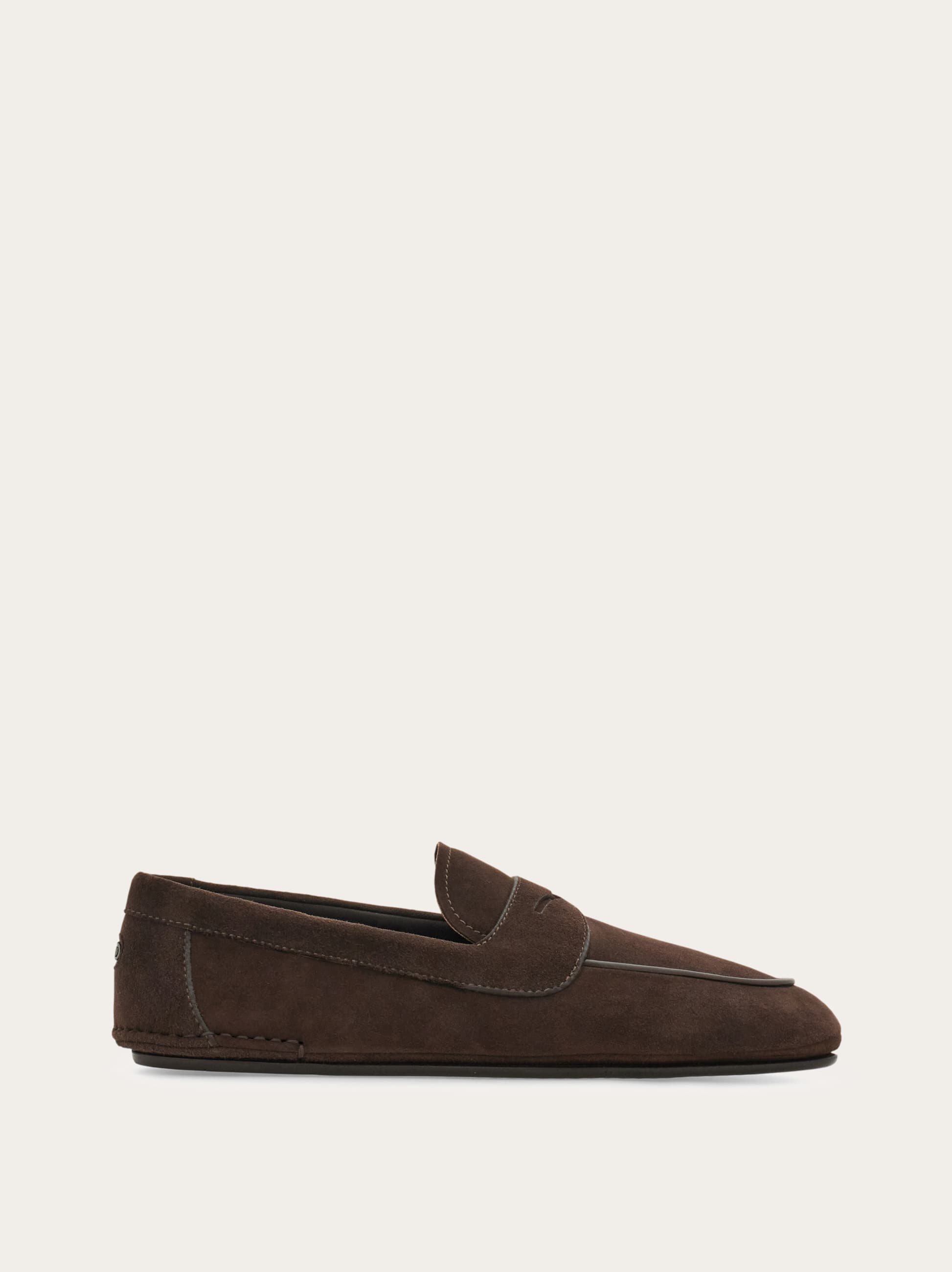 Ferragamo Uomo Mocassino in suede Marrone Taglia 39.5
