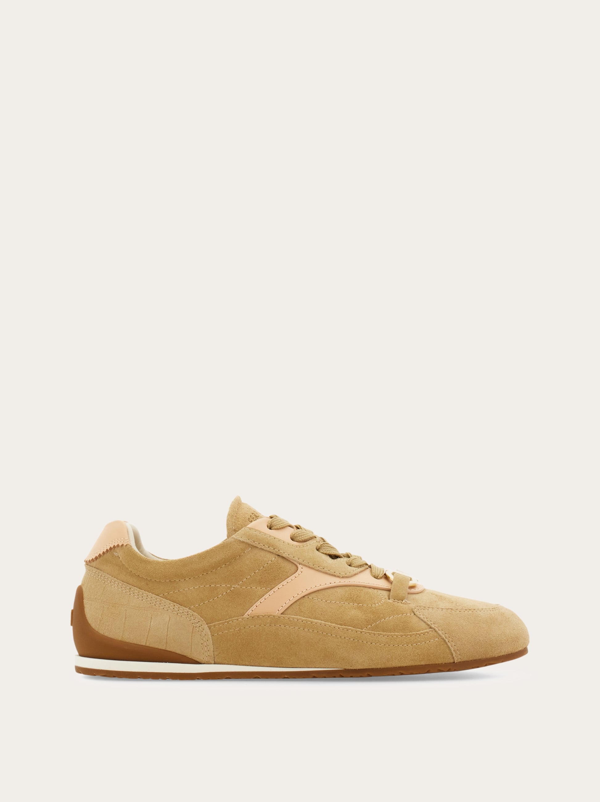Ferragamo Women Gancini ornament sneaker Beige Size 6