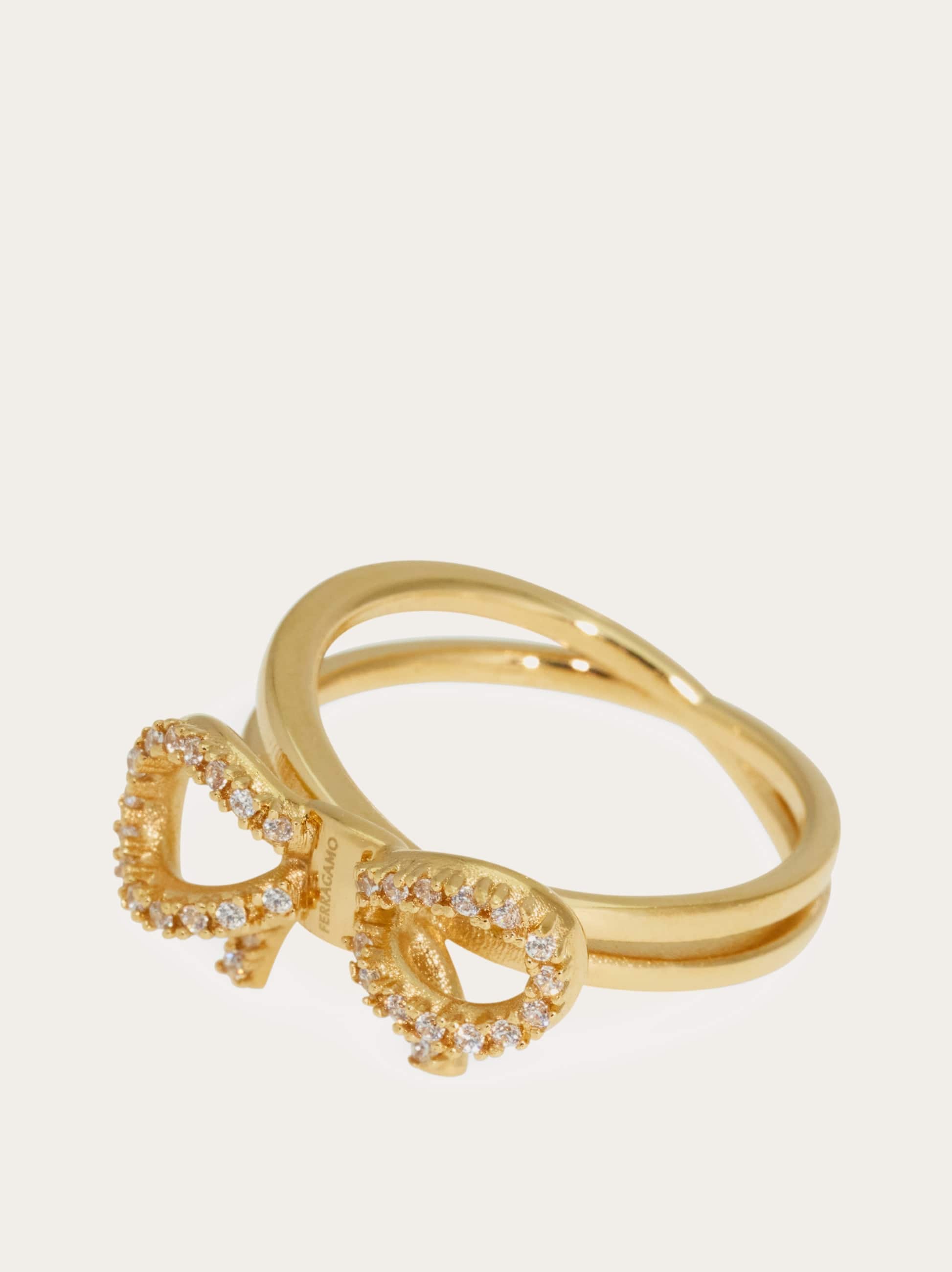  Ferragamo Damen Ring Mit Vara-schleife (50 Mm) Gold 