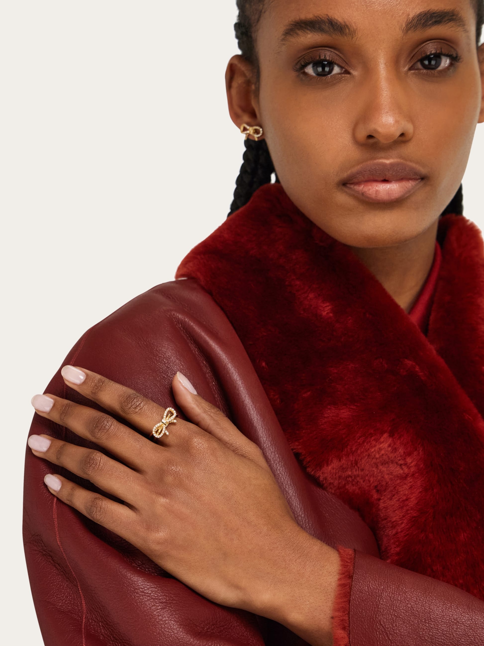  Ferragamo Damen Ring Mit Vara-schleife (52 Mm) Gold 
