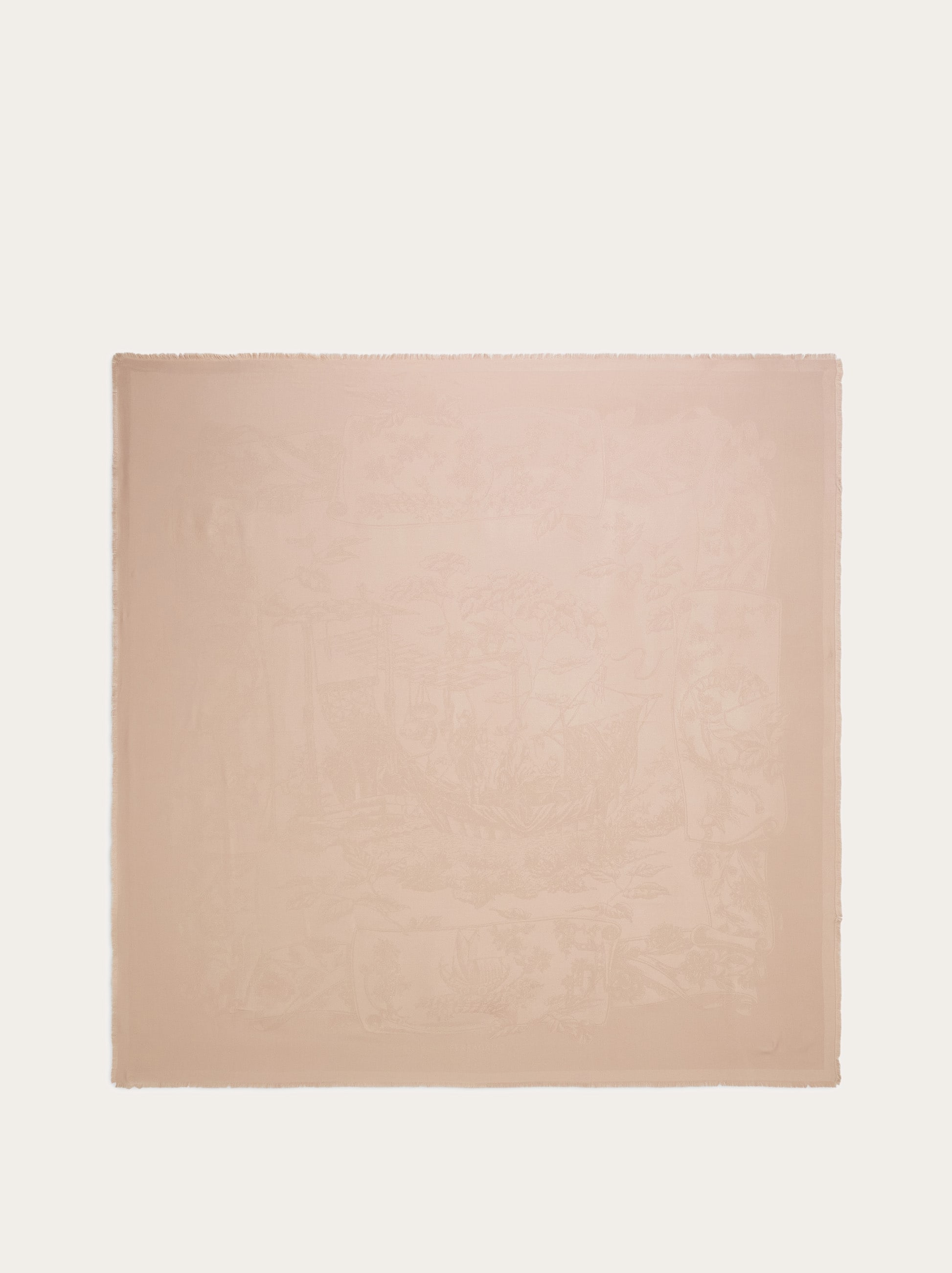 Ferragamo Women Silk jacquard shawl Pink