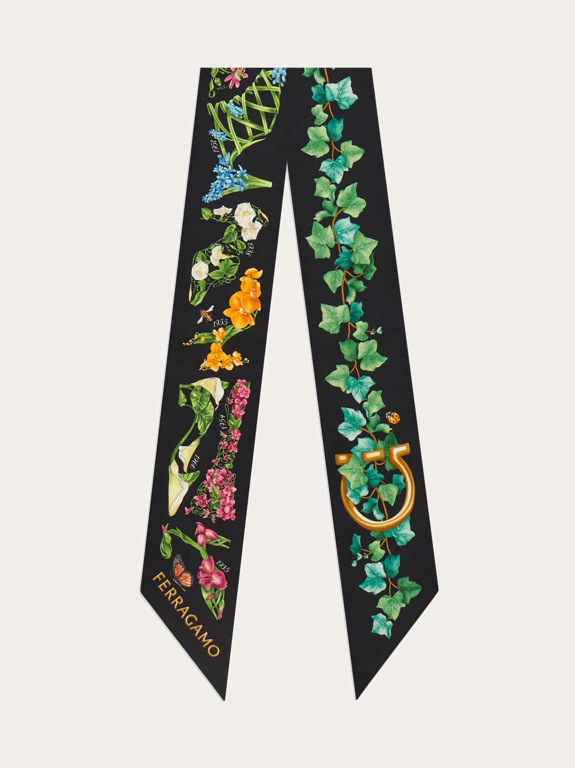 Ferragamo Donna Bandeau stampa Eden shoes Multicolore