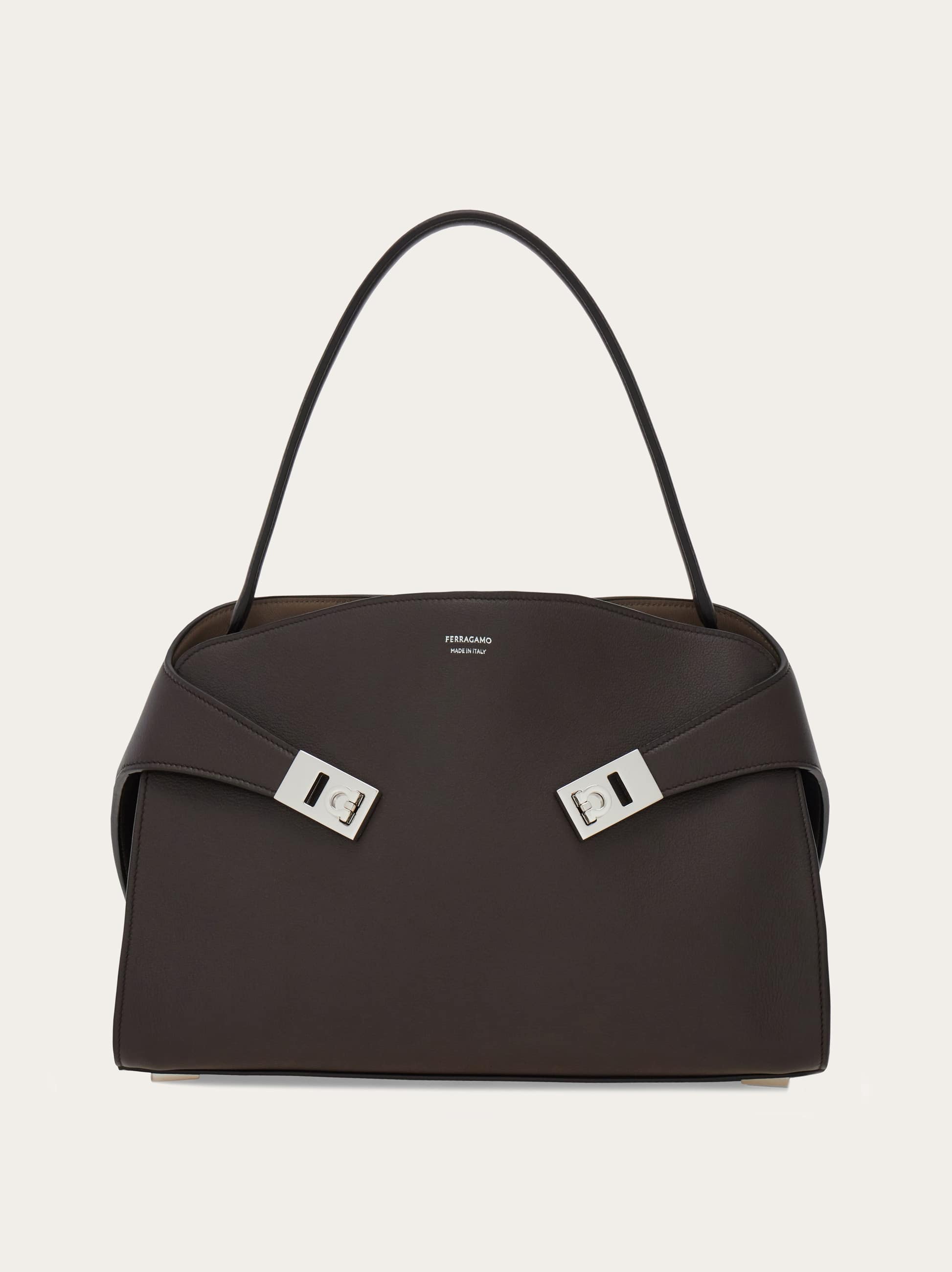 Ferragamo Donna Borsa a spalla Hug soft (M) Marrone