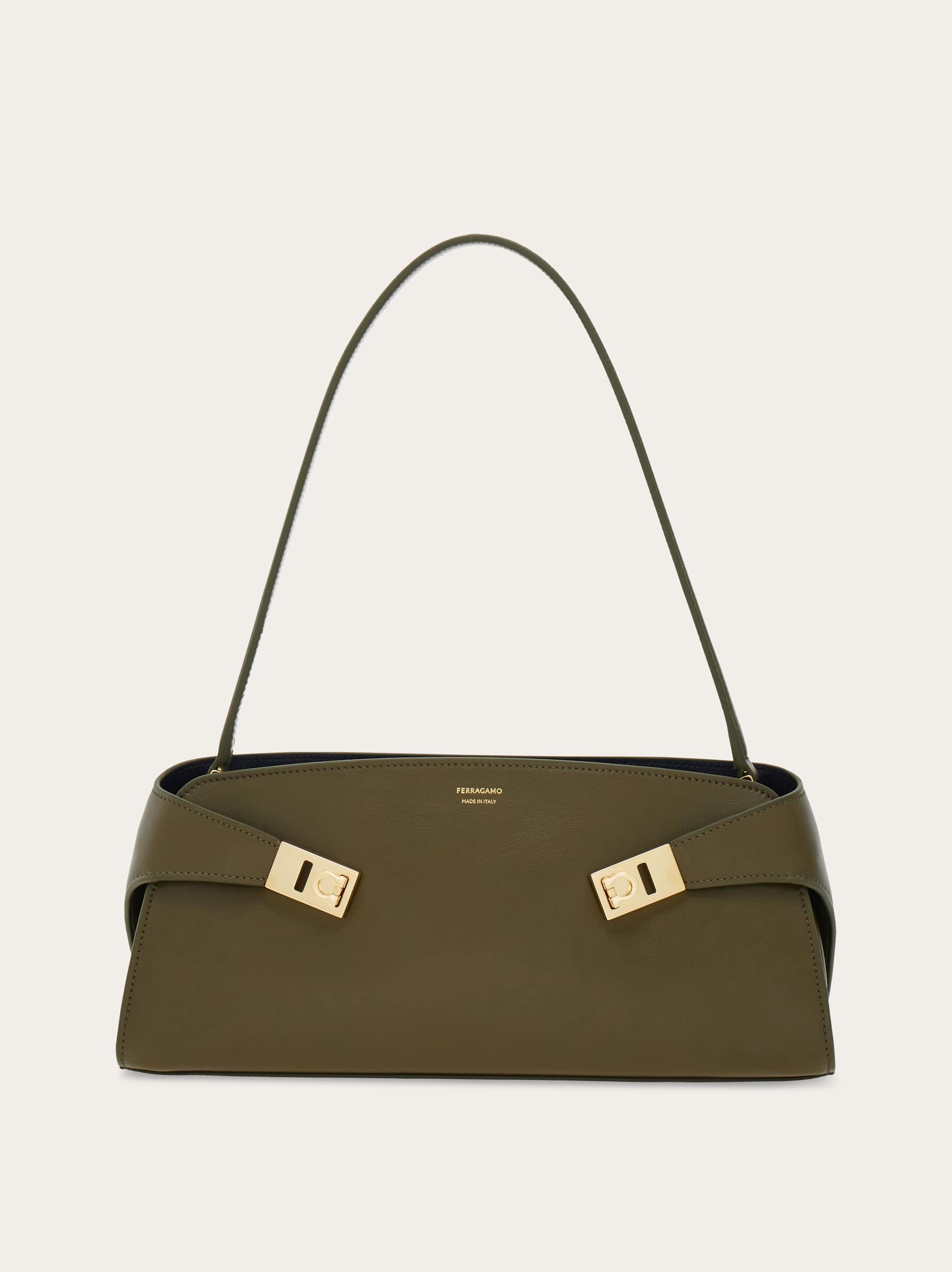 Ferragamo Donna Borsa a spalla Hug East-West Verde