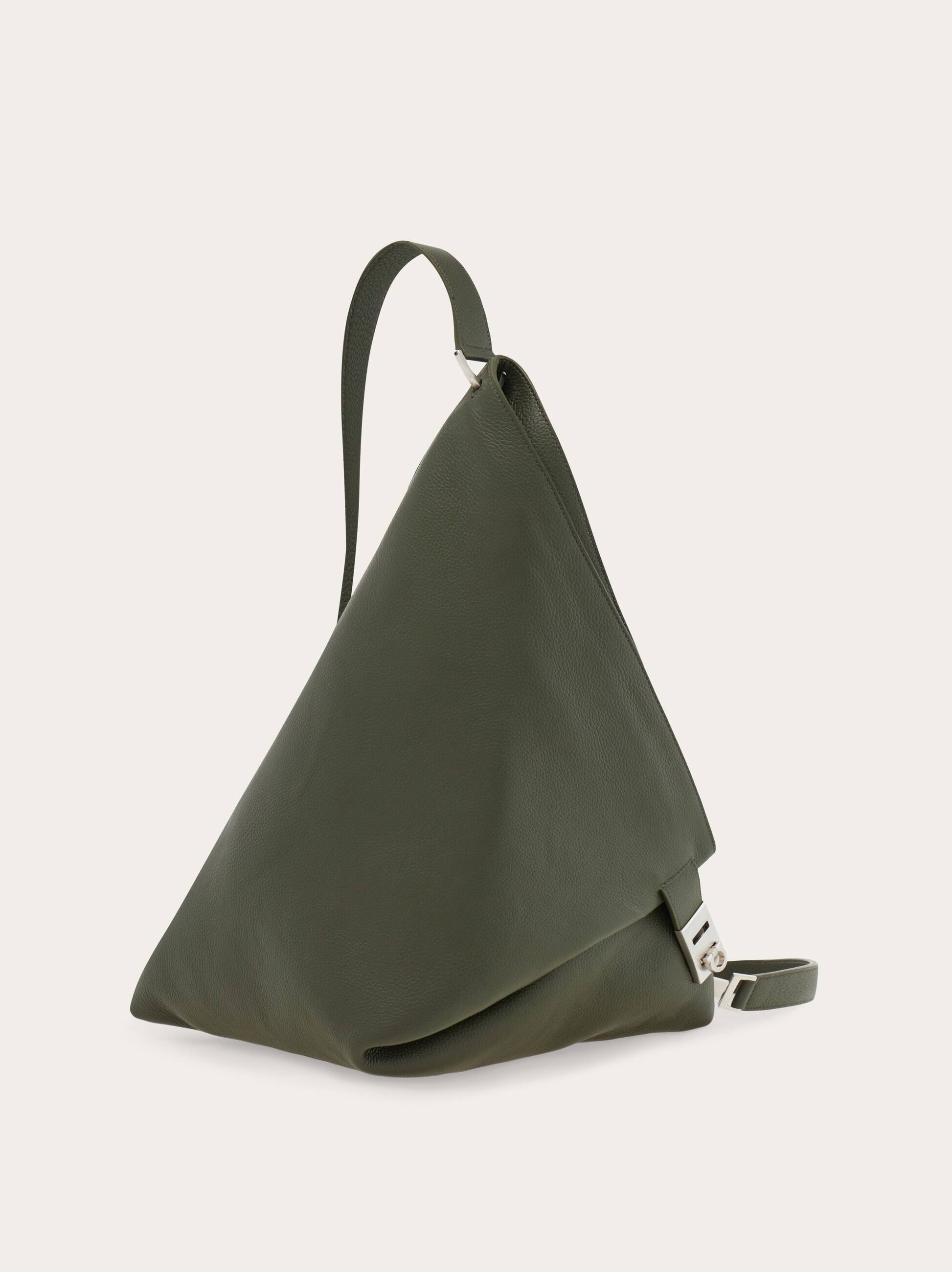 Ferragamo Uomo Zaino monospalla fibbia Hug Verde