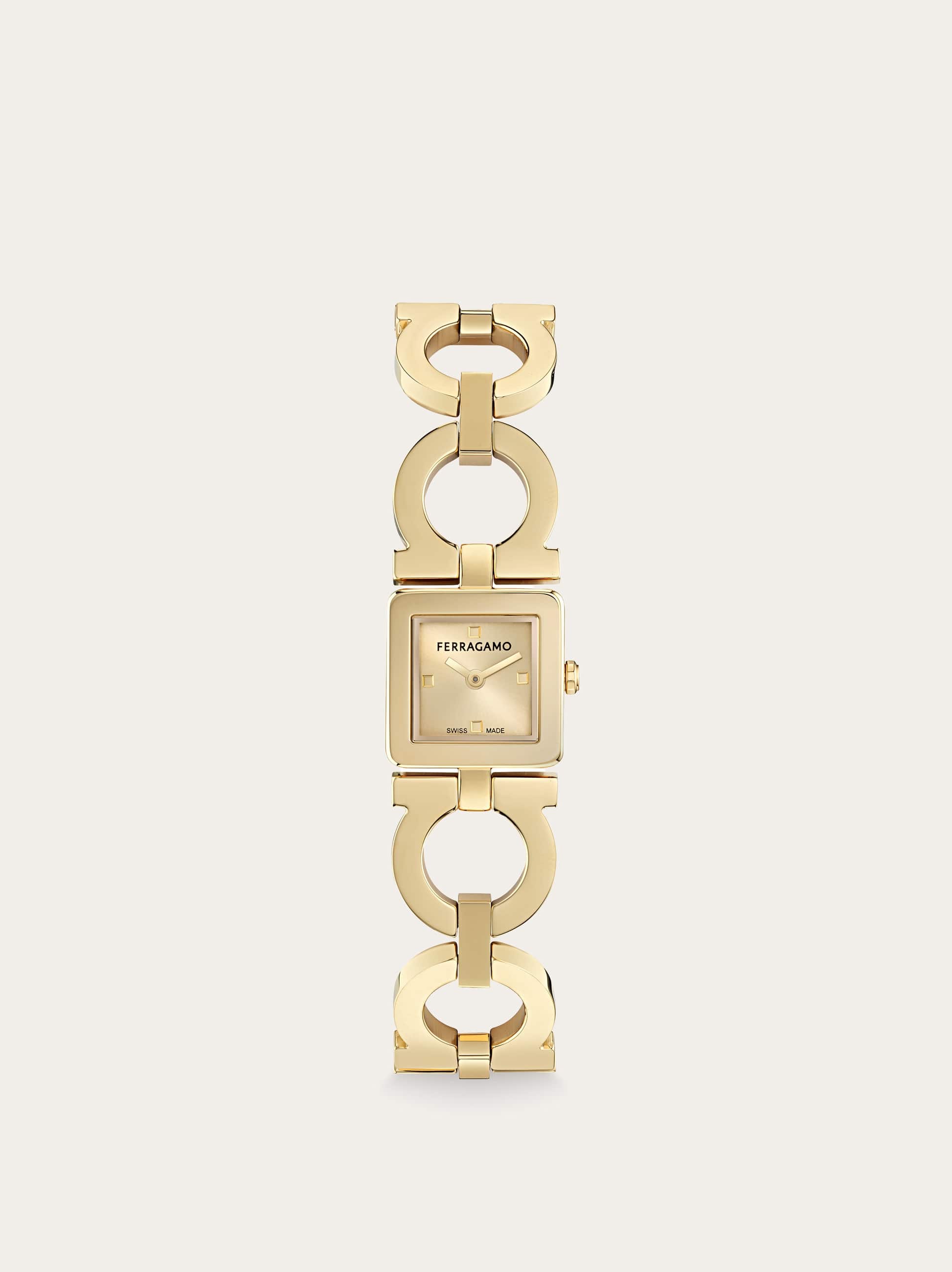 Ferragamo Donna Orologio Double Gancini Oro