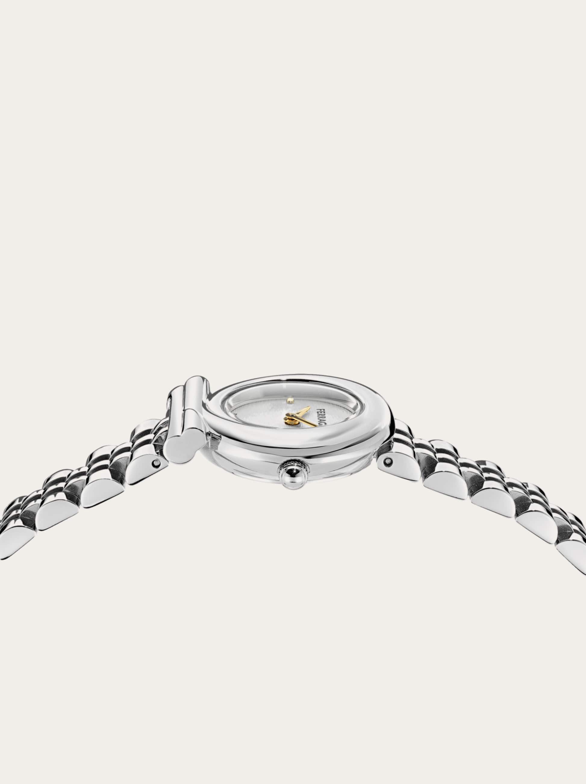  Ferragamo Damen Gancini Twisted Uhr Silber 
