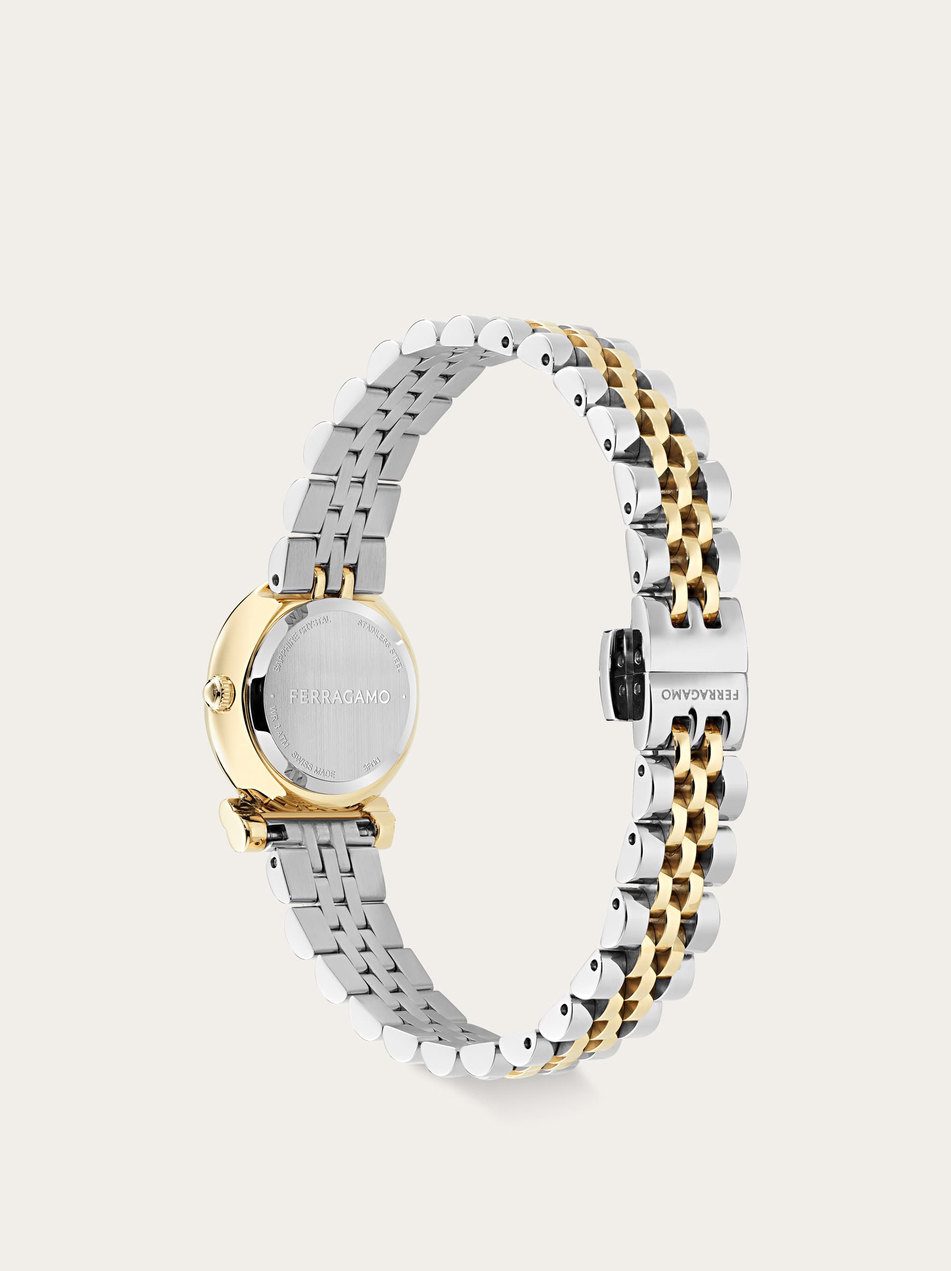  Ferragamo Damen Gancini Twisted Uhr Gold 