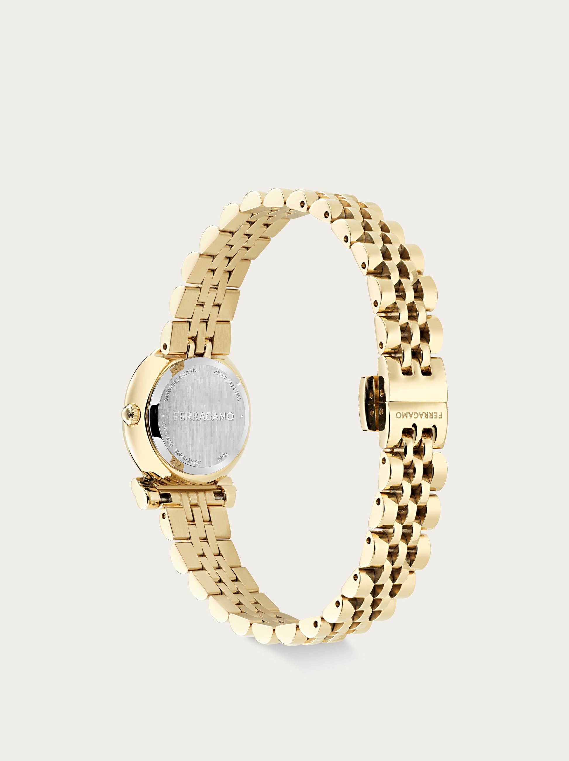  Ferragamo Damen Gancini Twisted Uhr Gold 