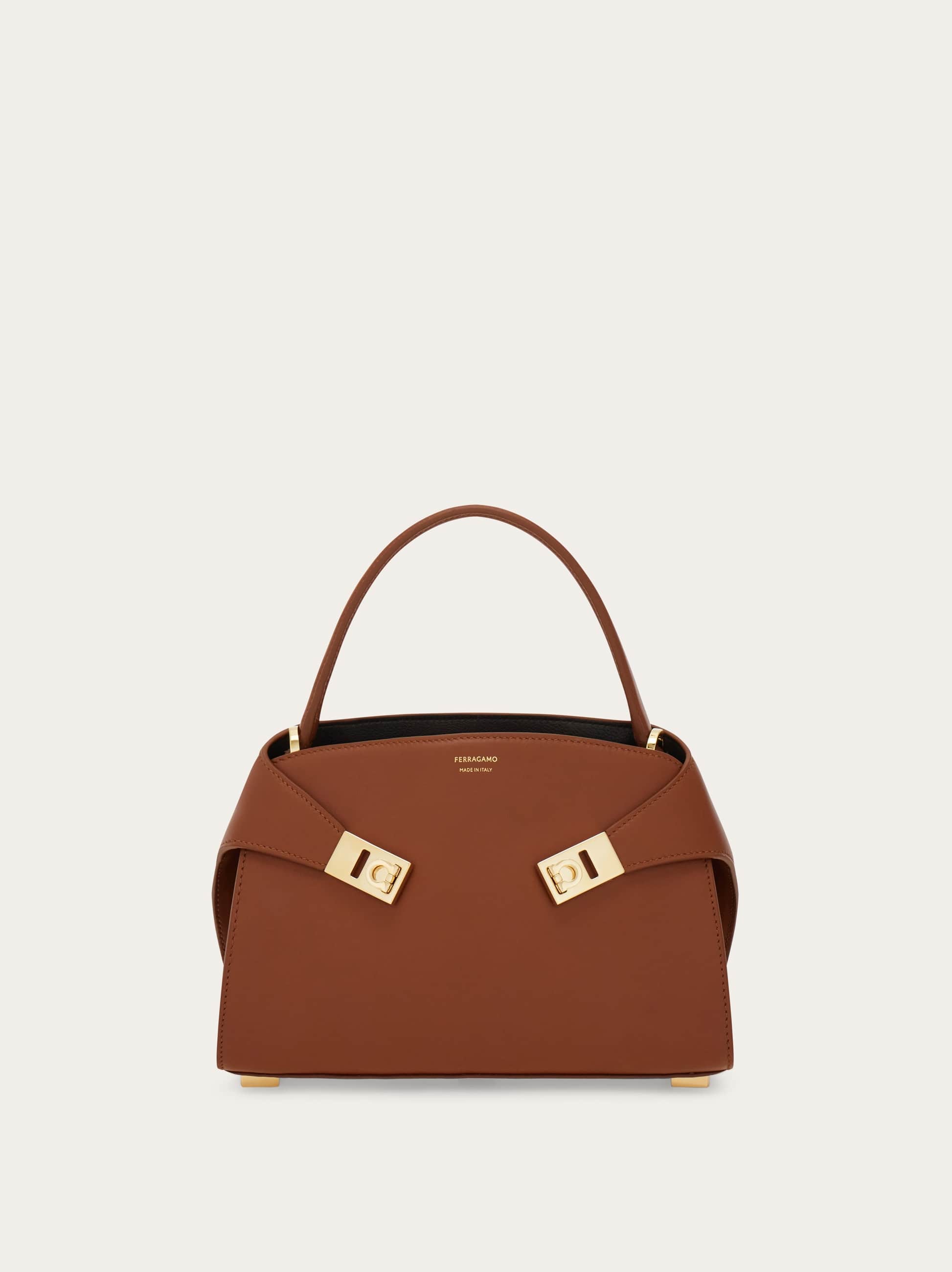 Ferragamo Hug Soft Bicolor Handbag In Neutral