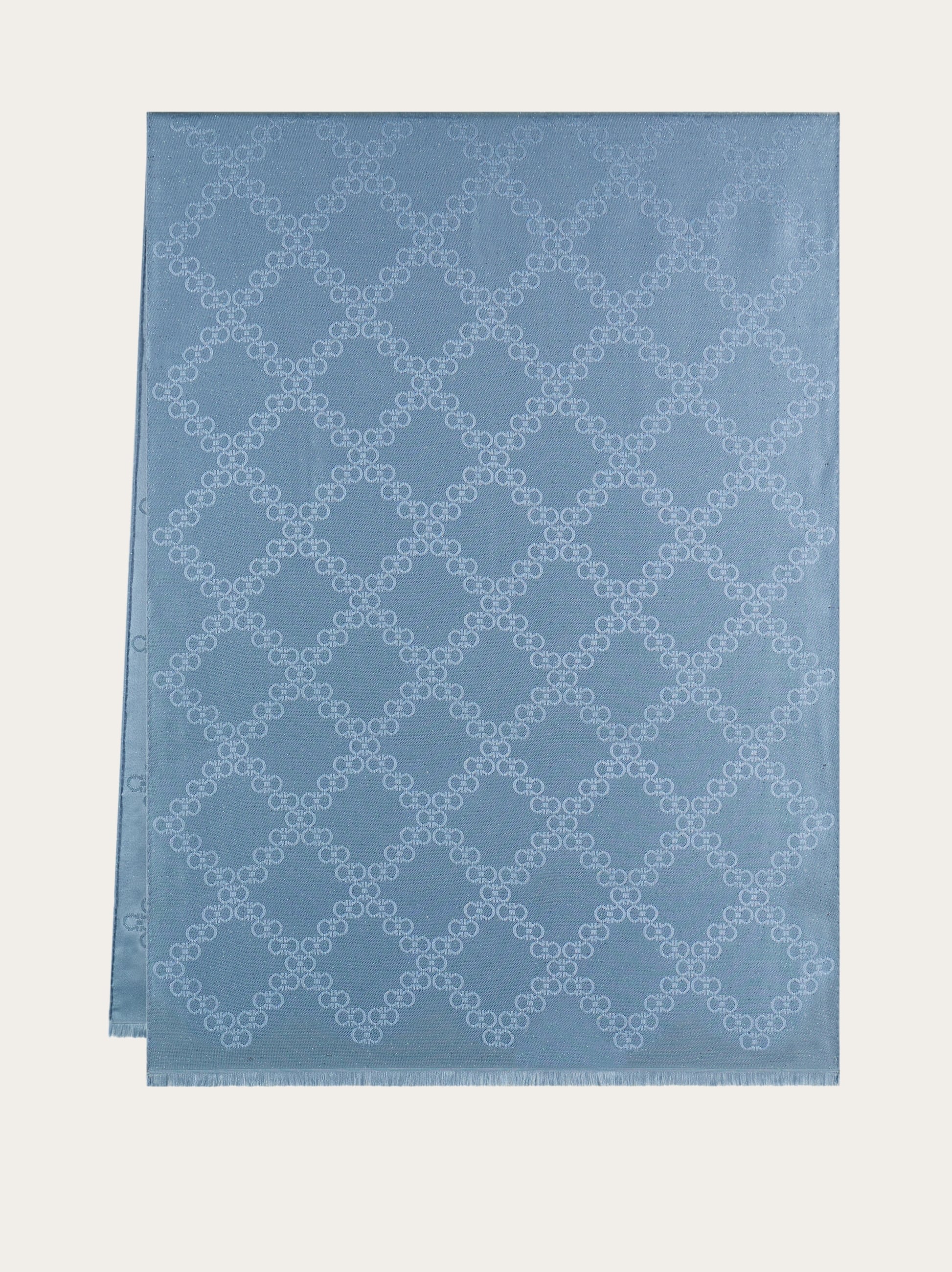 Ferragamo Women's Blue Gancini Jacquard Stole