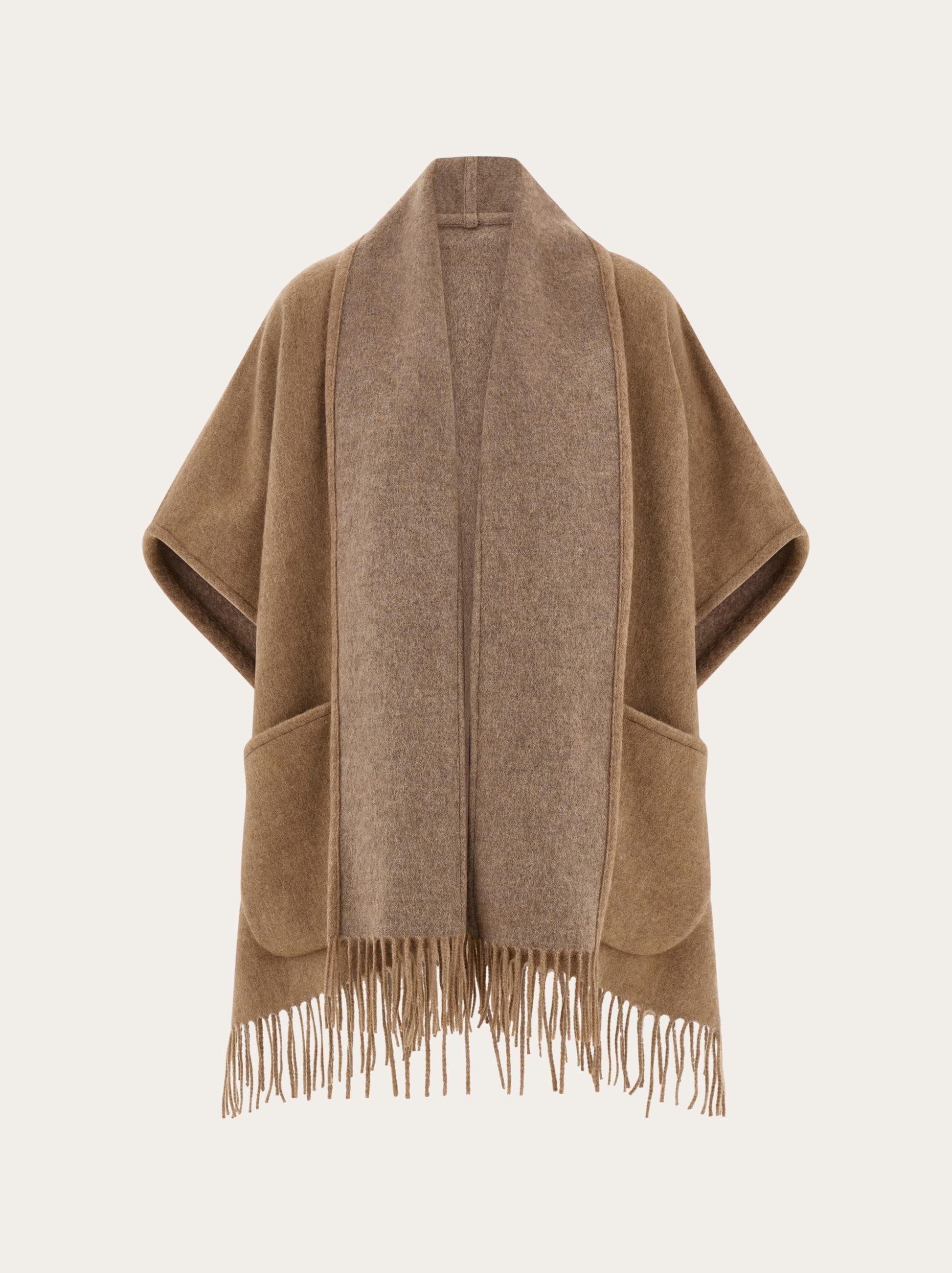Ferragamo Women's Beige Cashmere Cape