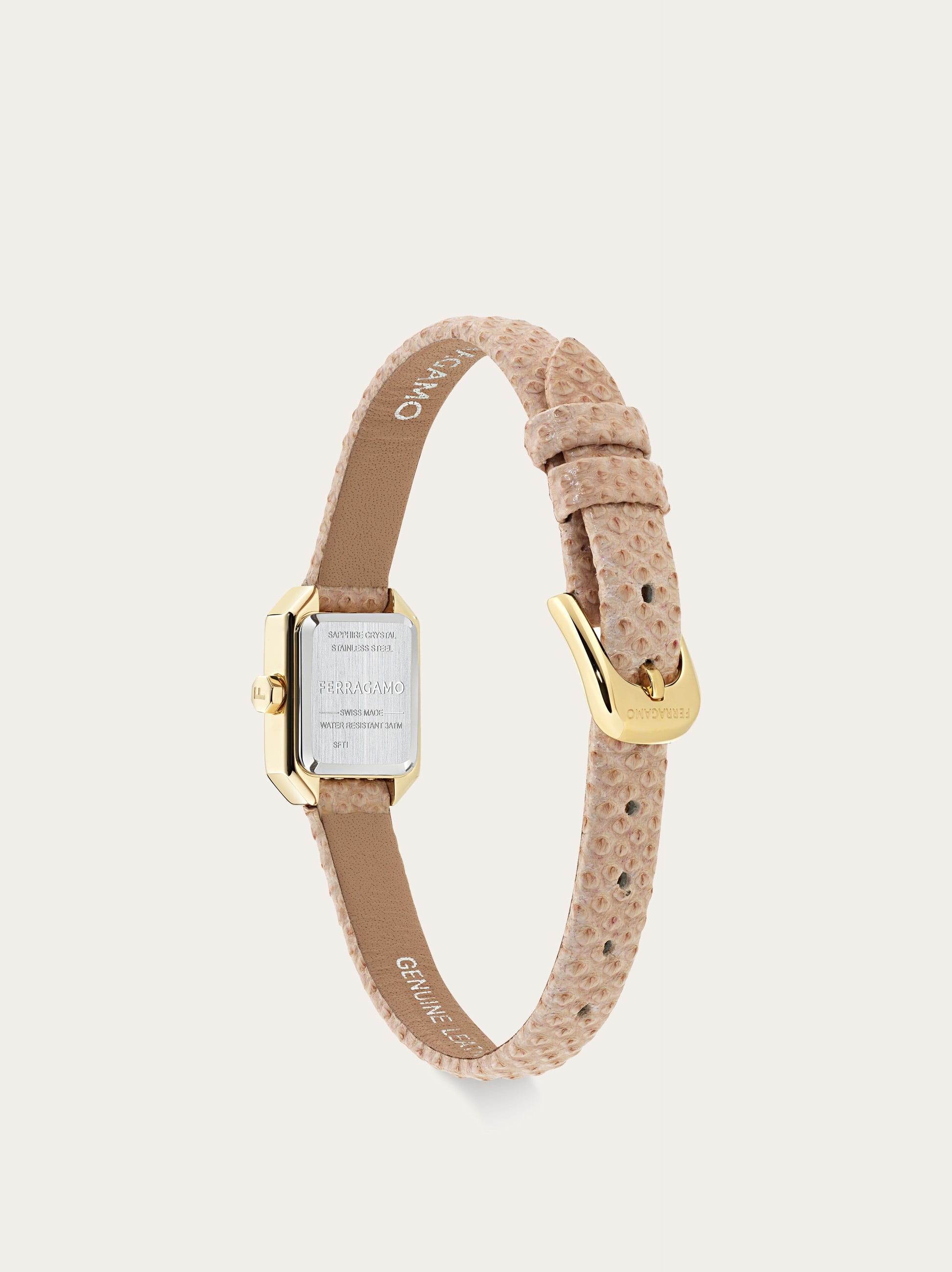  Ferragamo Damen Ferragamo Crystal Petite Uhr Rosa 