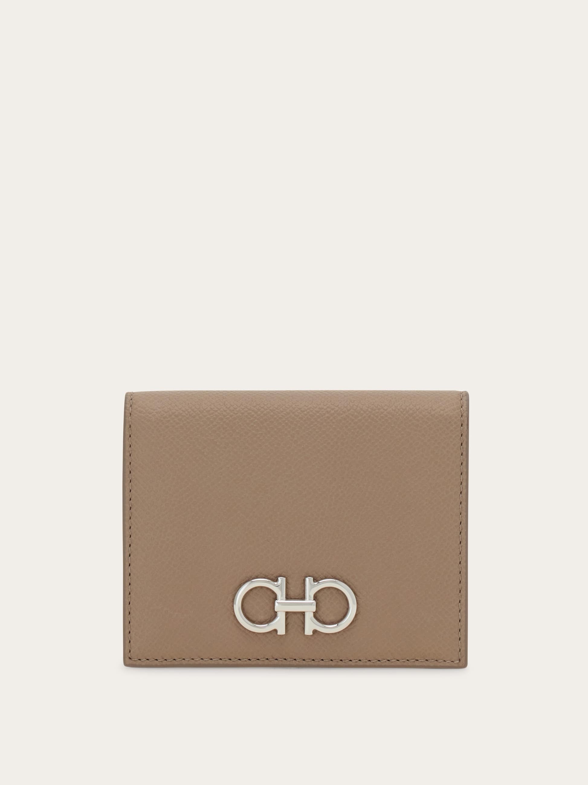 Ferragamo Donna Portafoglio compatto Gancini Beige