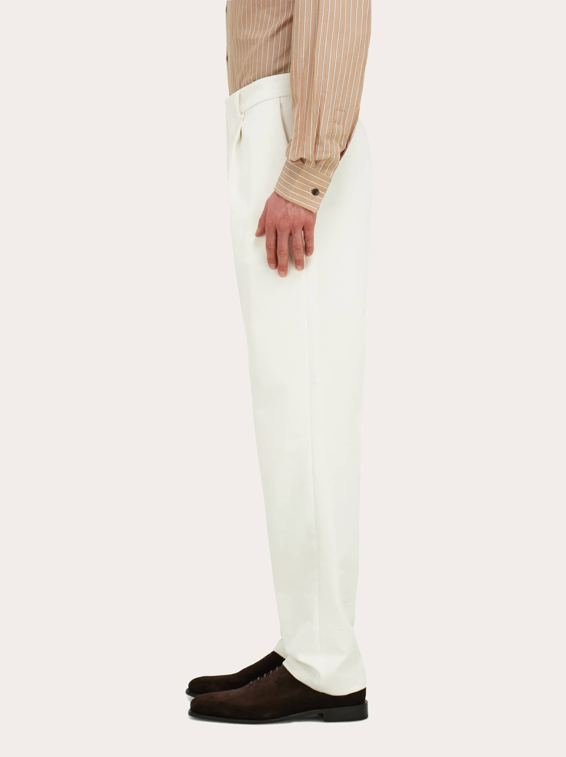  Ferragamo Herren Schneiderhose Beige 