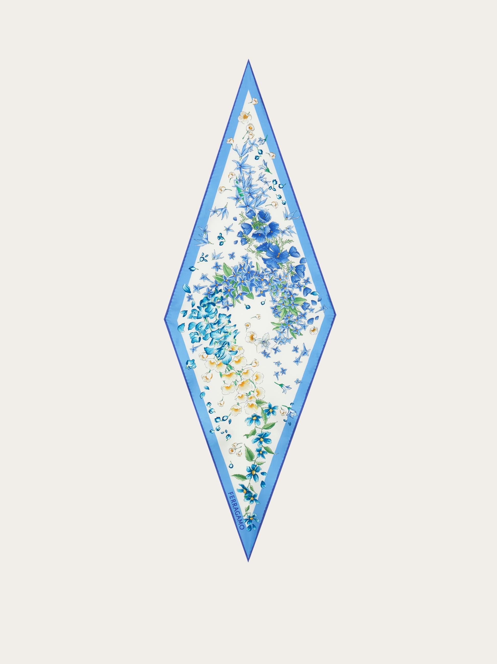 Ferragamo Donna Bandeau stampa Primavera Blu